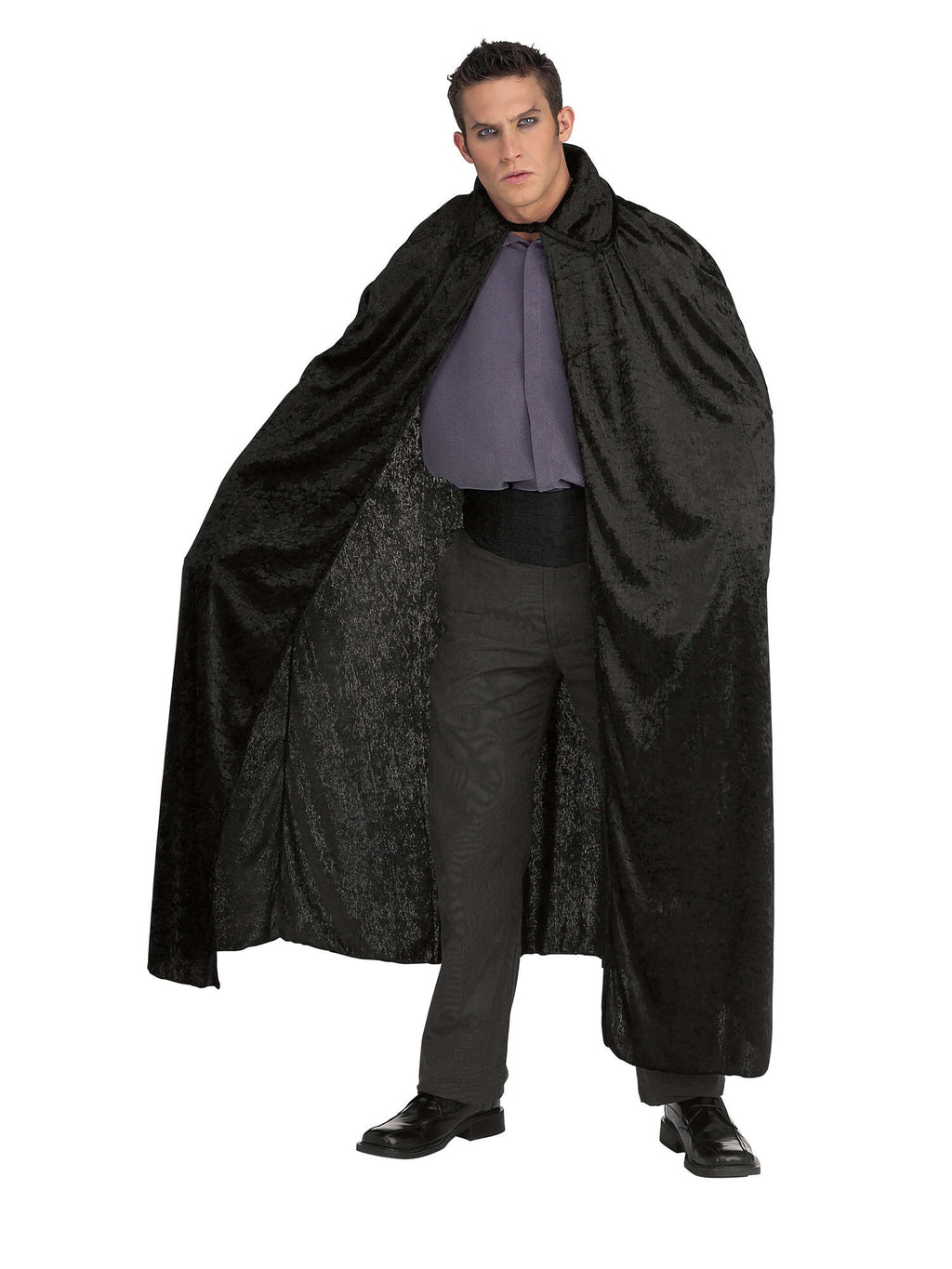 Long Crushed Velvet Cape 1