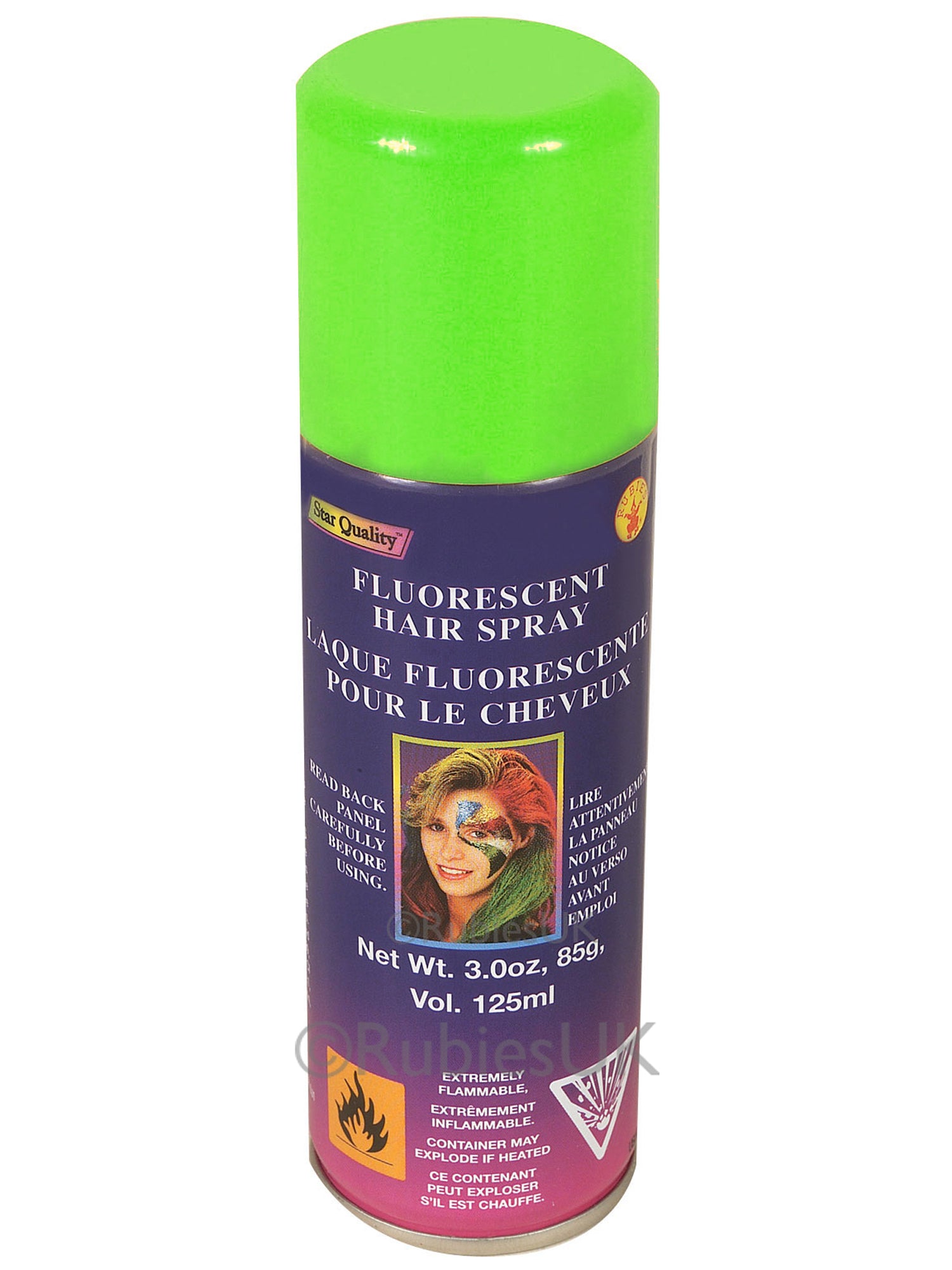 Green Flourescent Hairspray 1