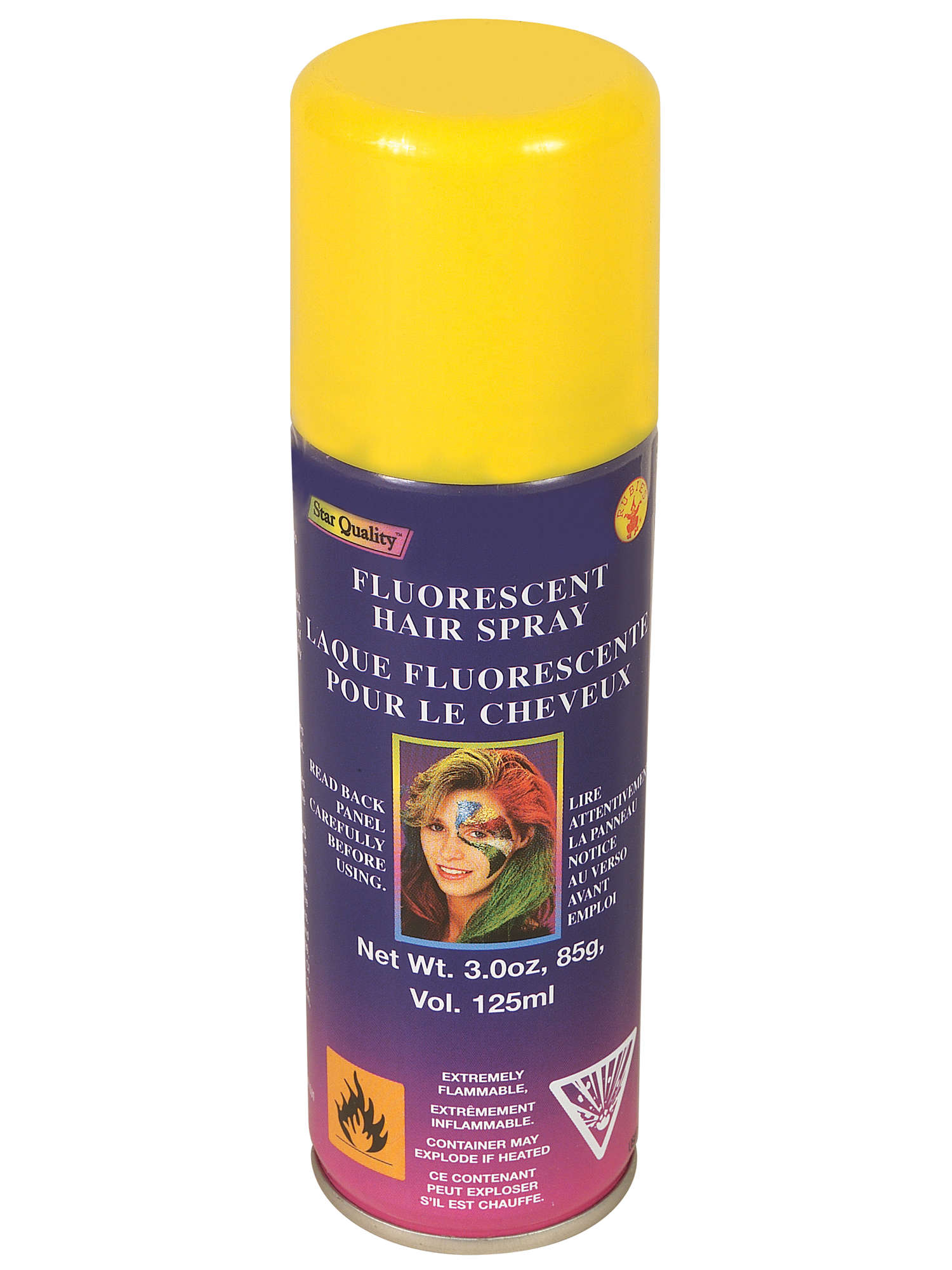 Yellow Fluorescent Hairspray 1