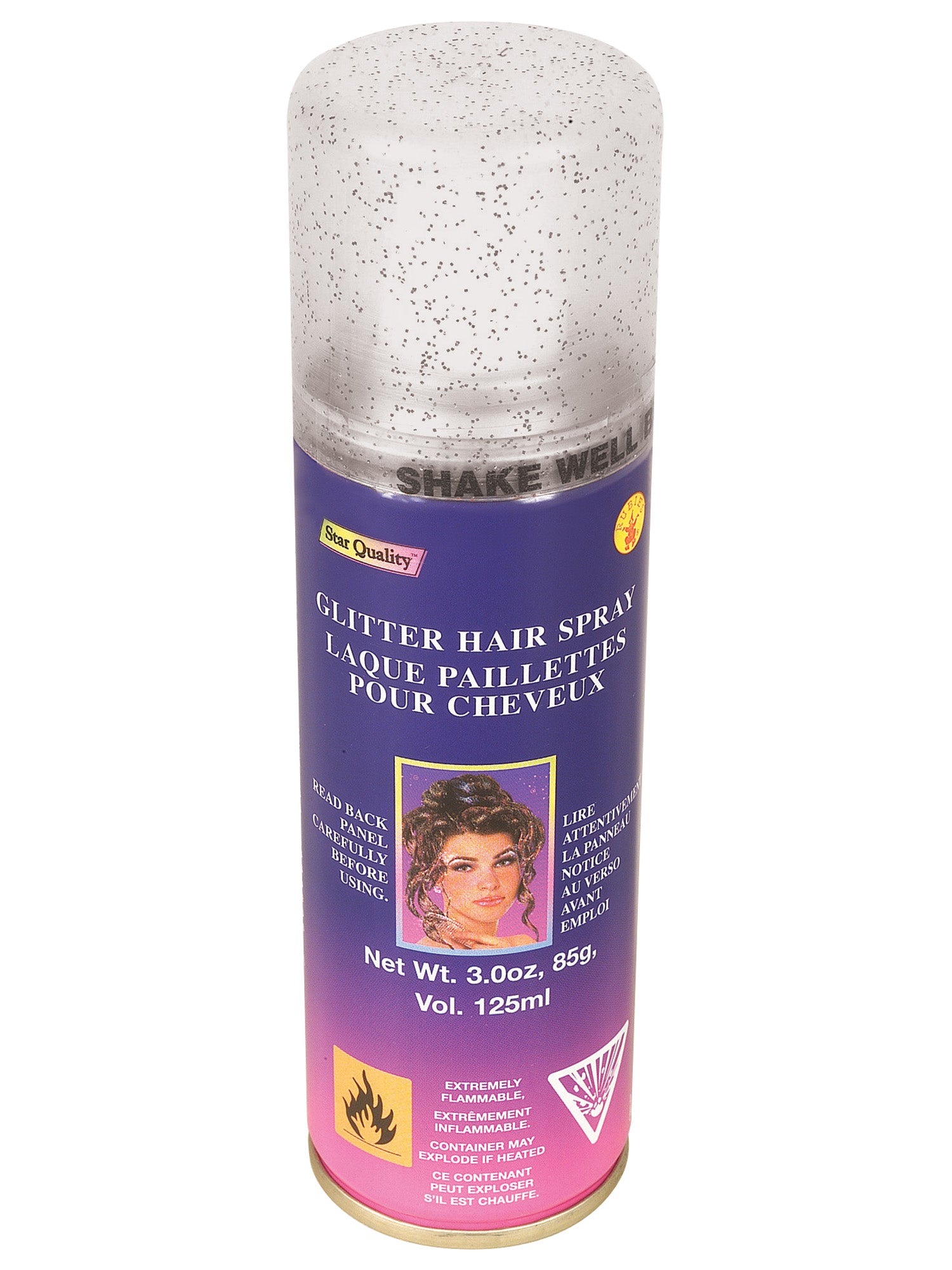 Silver Glitter Hairspray 1