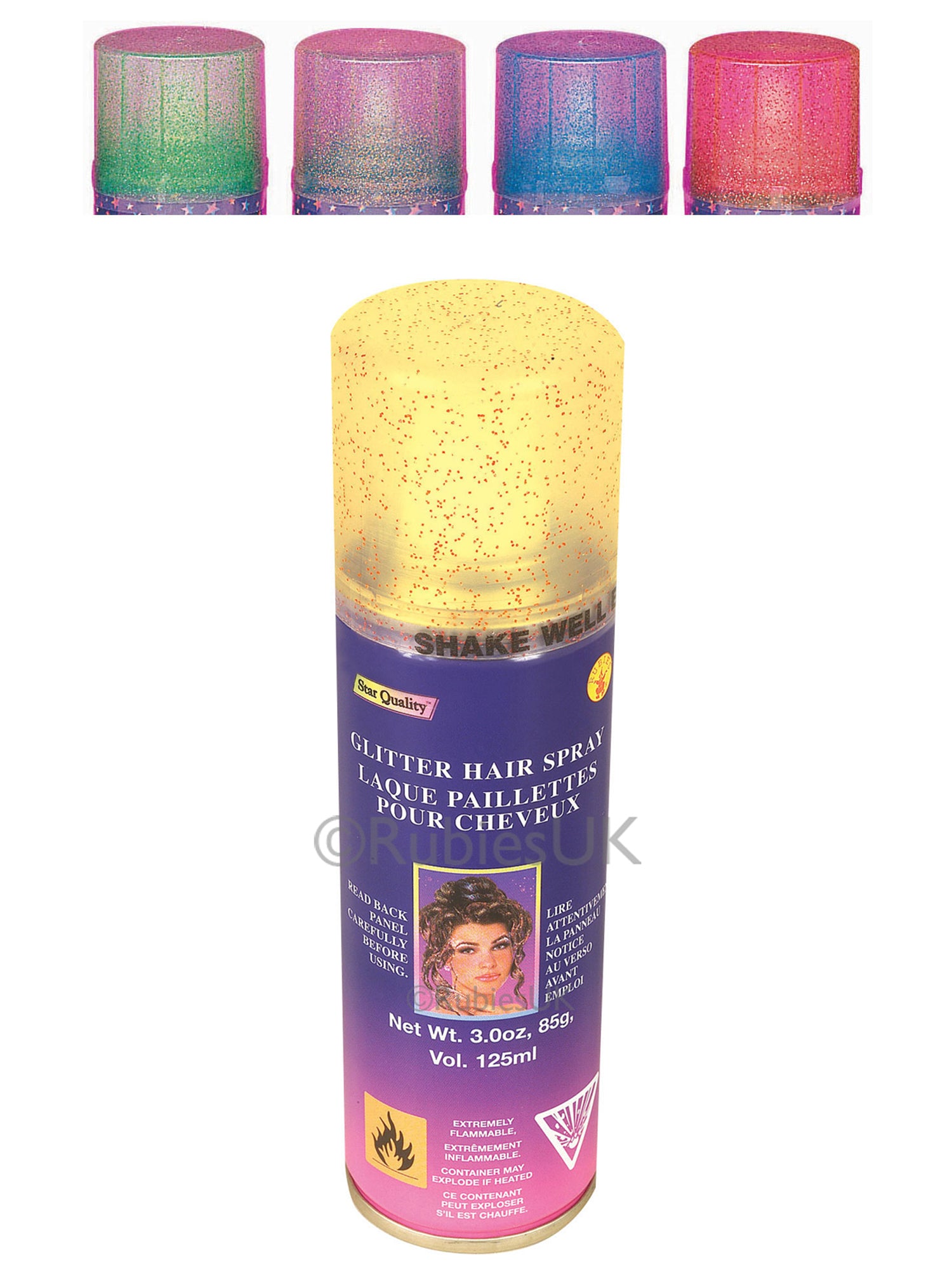 Multicoloured Glitter Hairspray 1