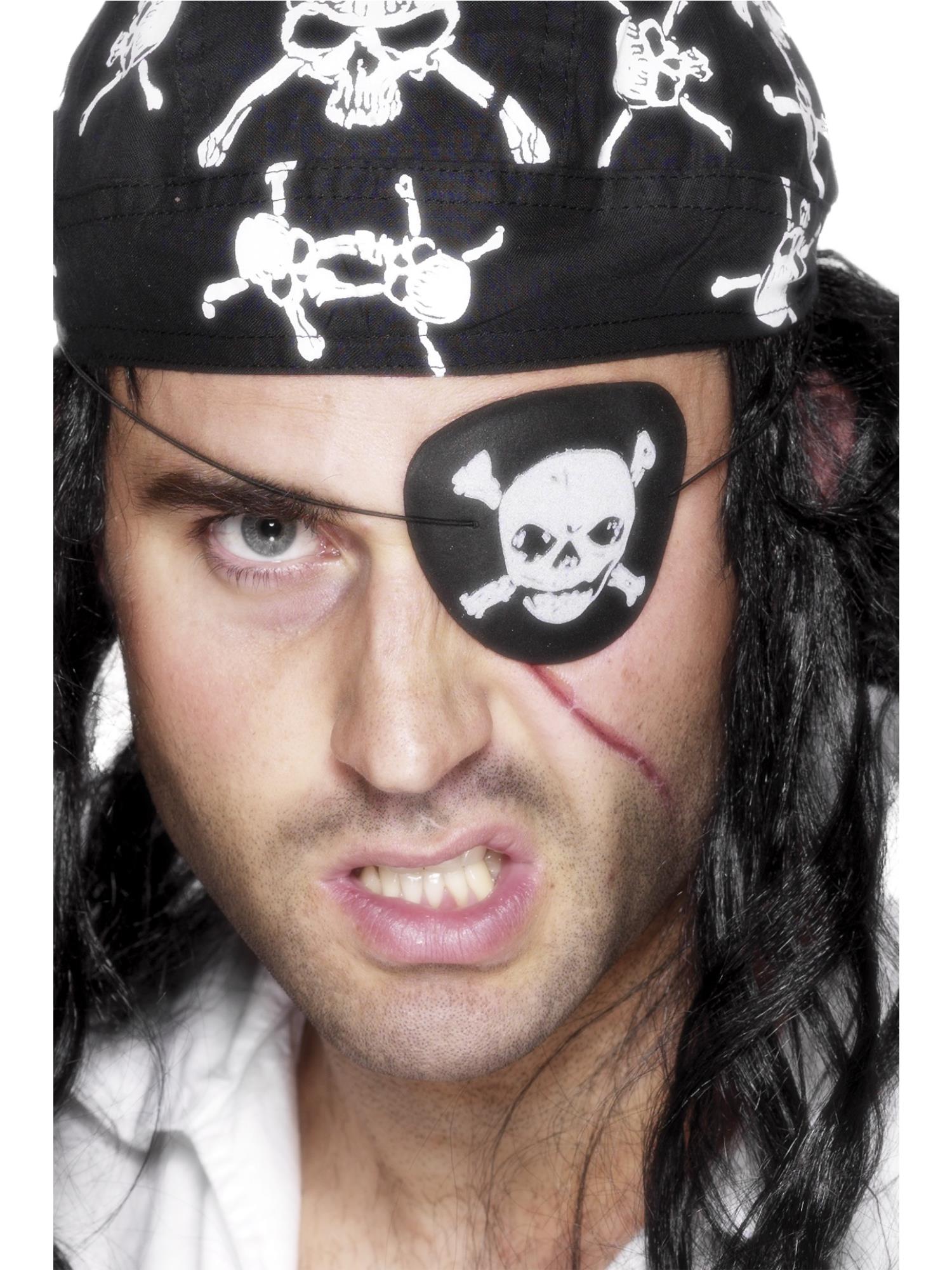 Pirate Eyepatch, Black & White 1