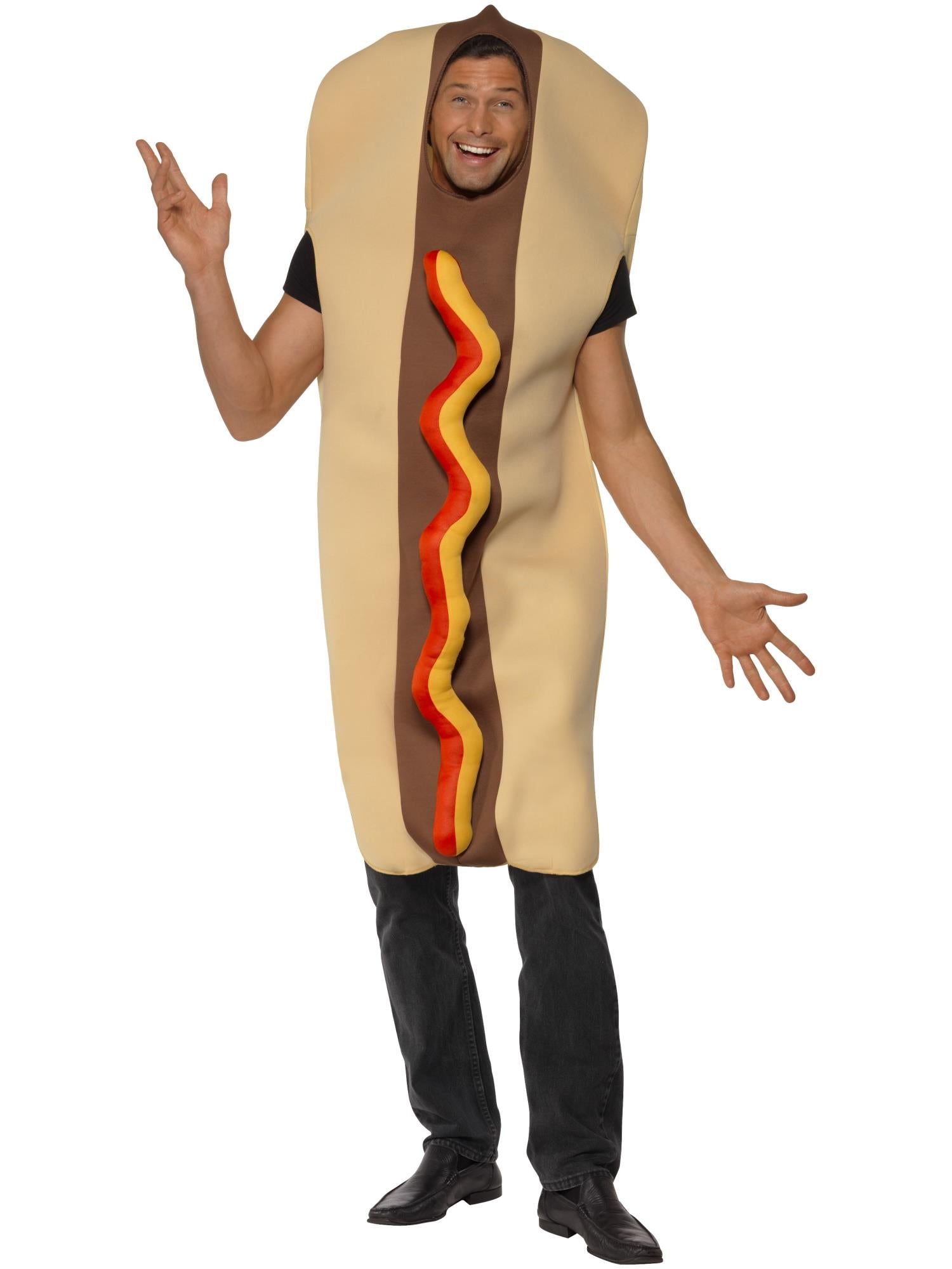 Giant Hot Dog Costume, Brown 1