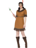 Native American Inspired Maiden Costume, Brown 1