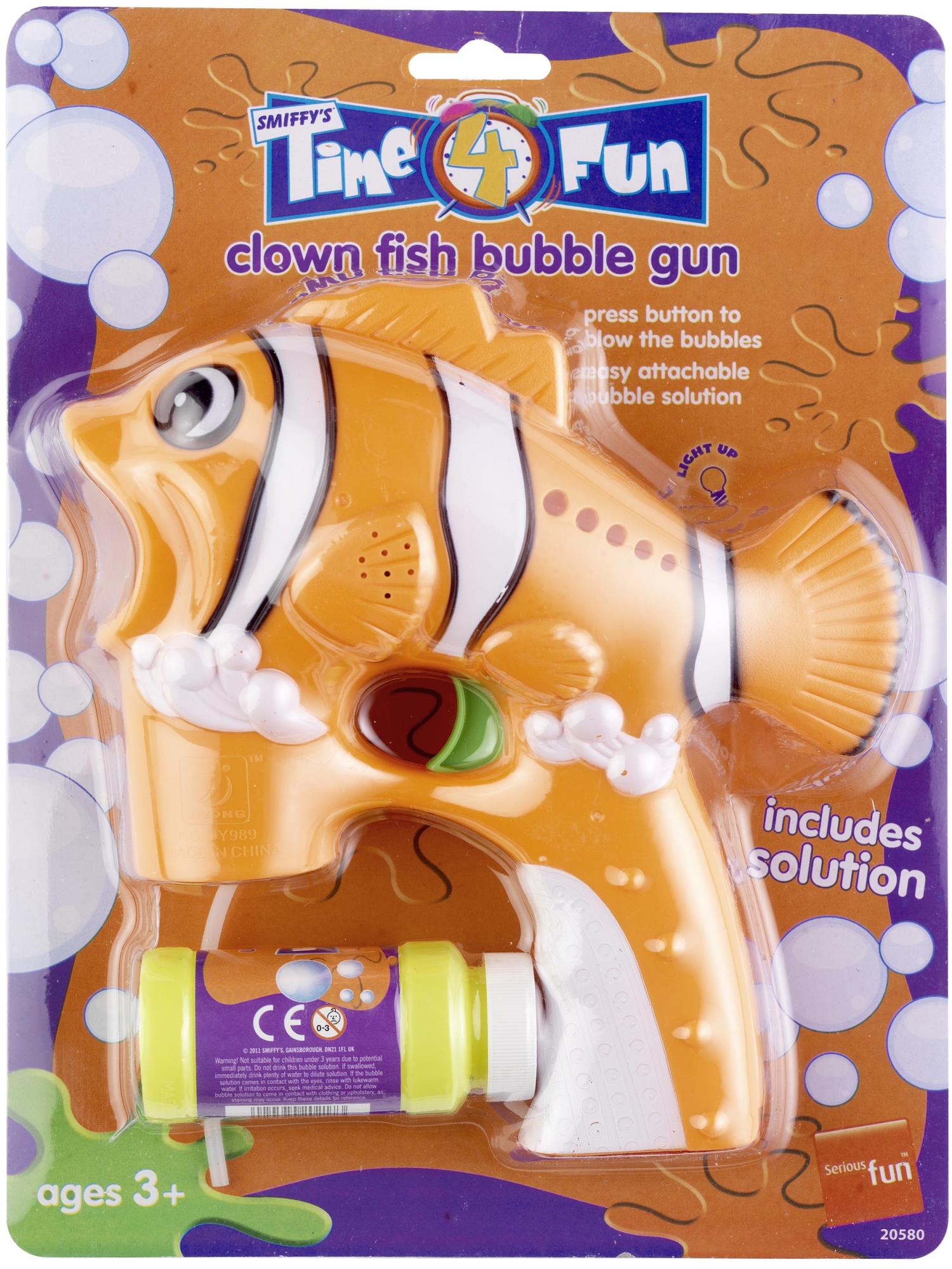 Clown Fish Bubble Gun, Orange 1