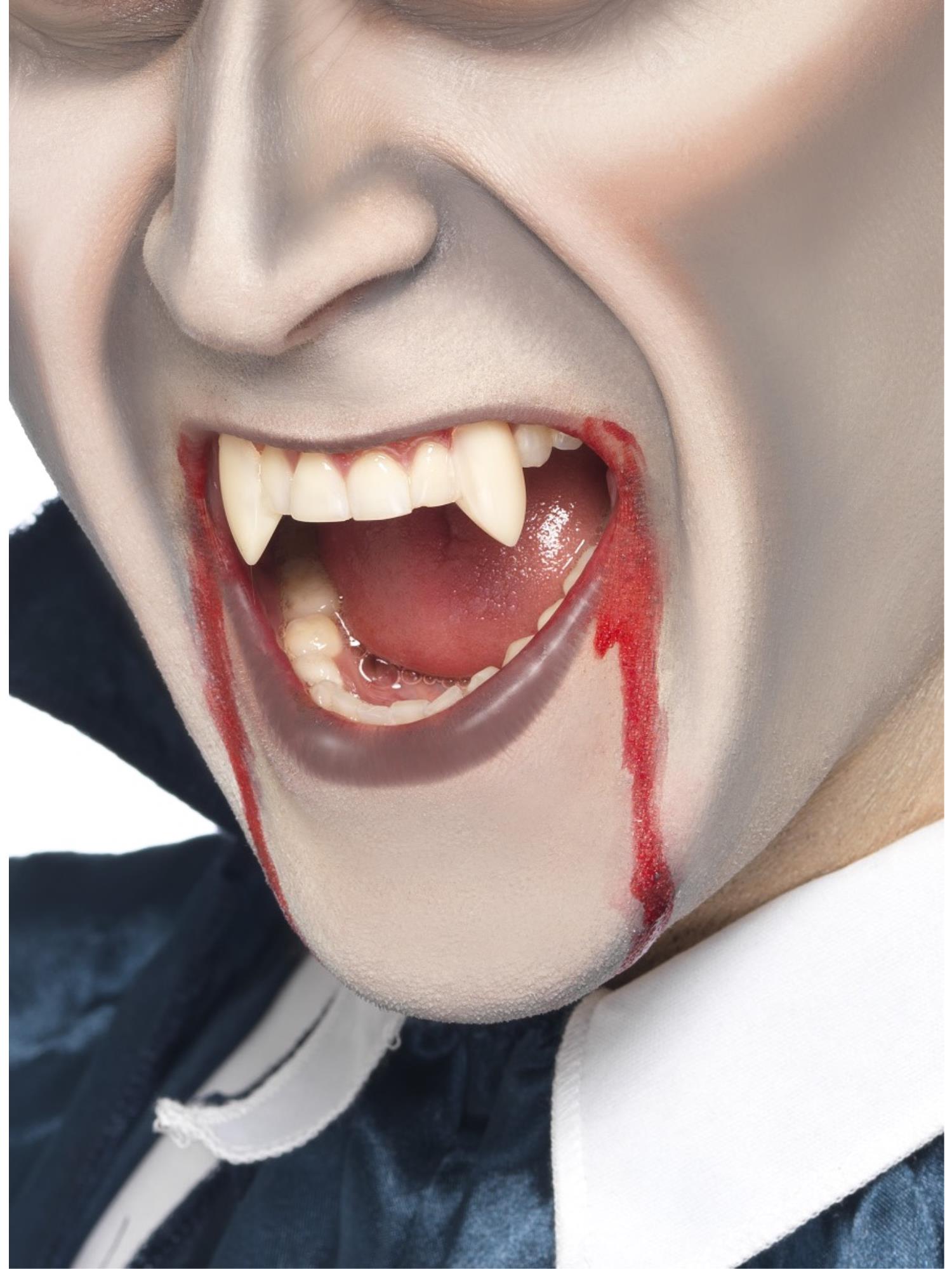 Smiffys Make-Up FX, Vampire Fang Tooth Caps, White 1