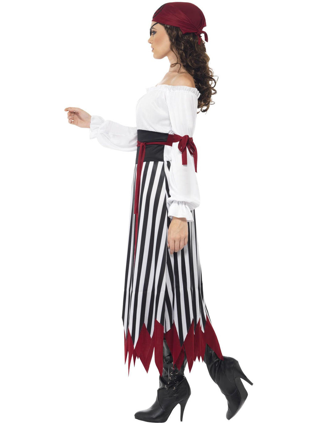 Pirate Lady Costume, Black & White 3