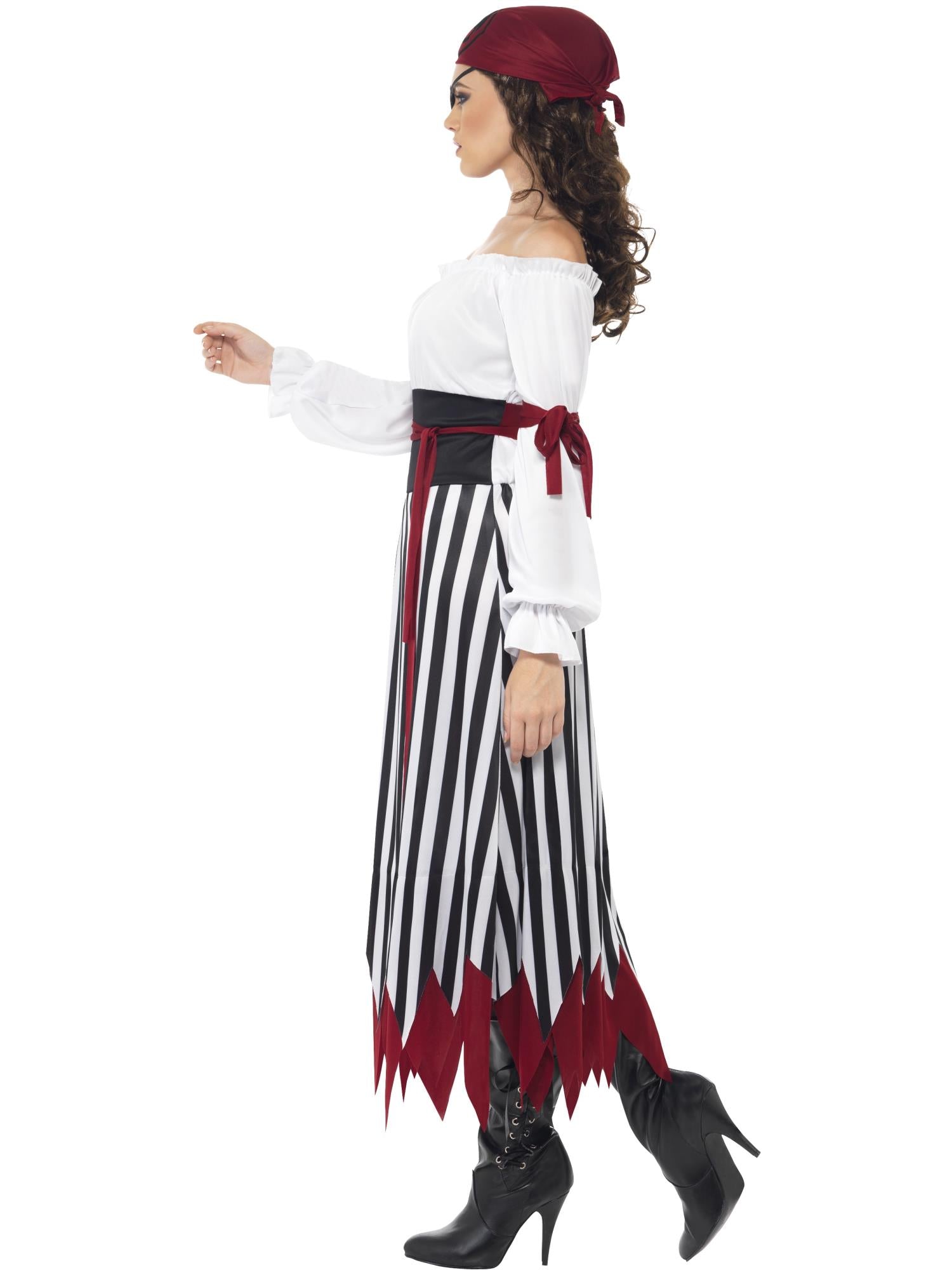 Pirate Lady Costume, Black & White 3
