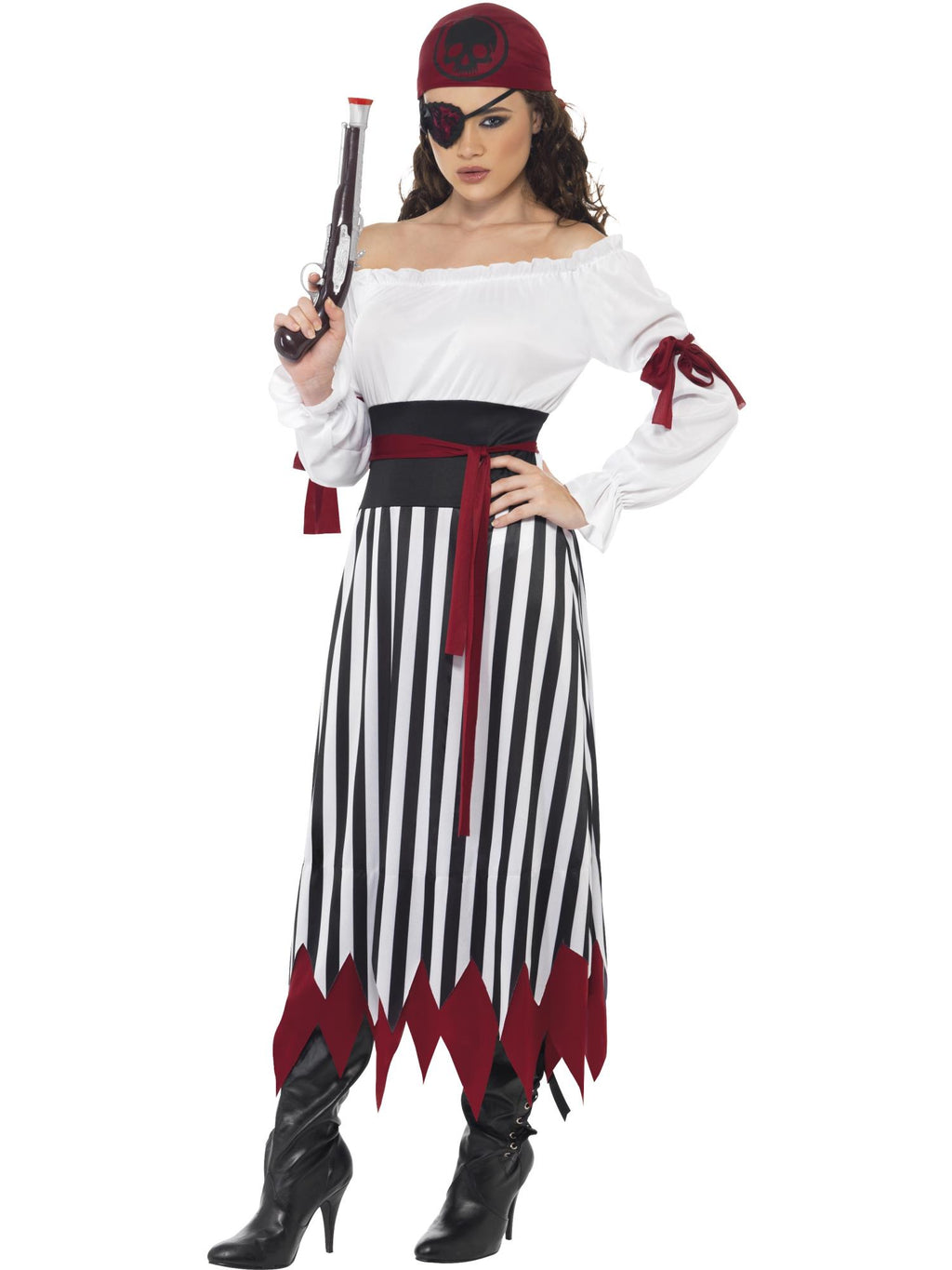 Pirate Lady Costume, Black & White 1