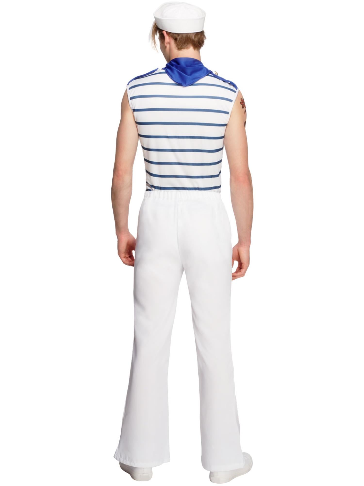 Fever Male French Sailor Costume, White 2