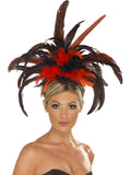 Burlesque Headband, Black & Red 1