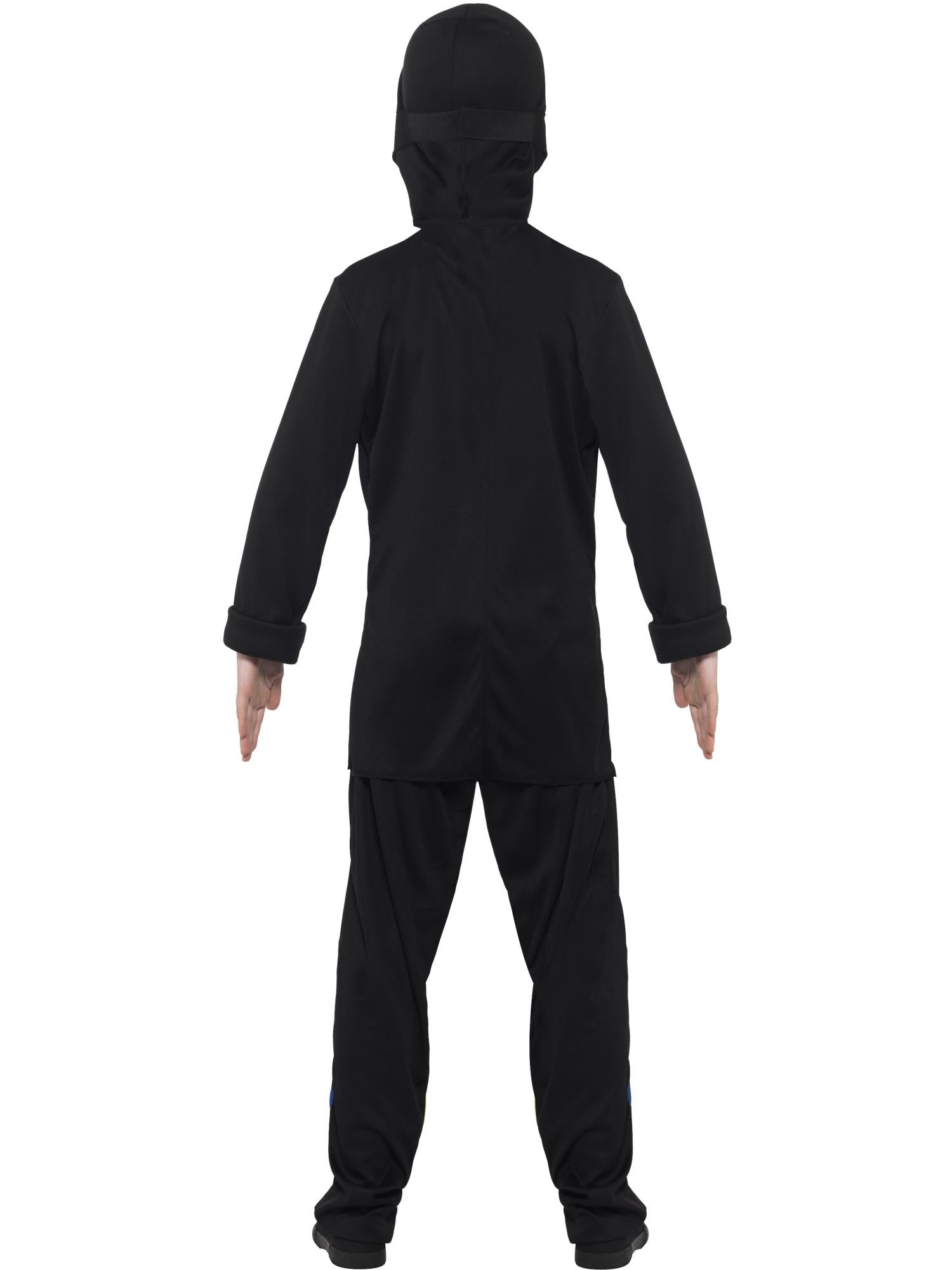 Ninja Assassin Costume, Black & Blue 2