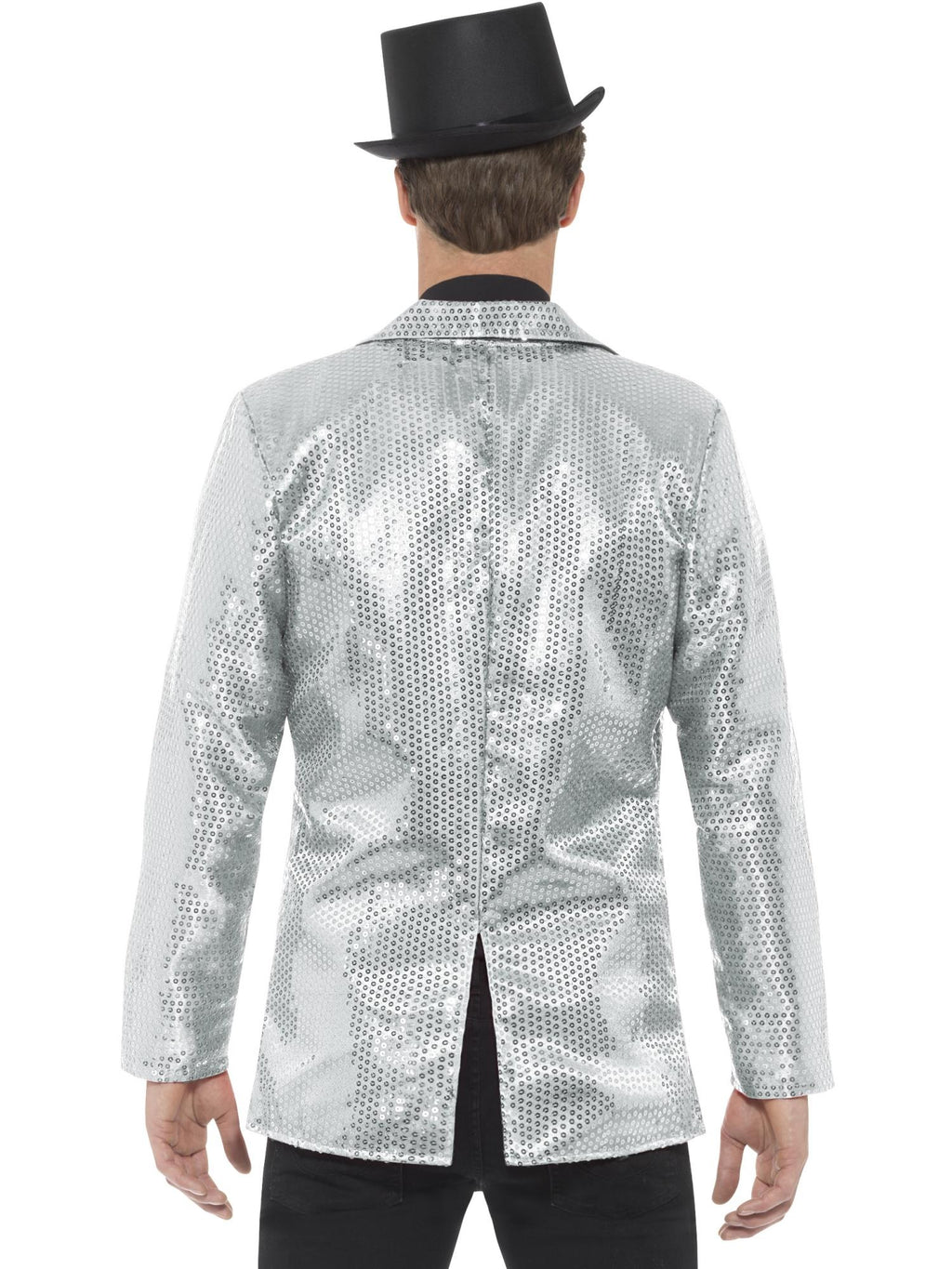 Sequin Jacket, Mens, Silver 2