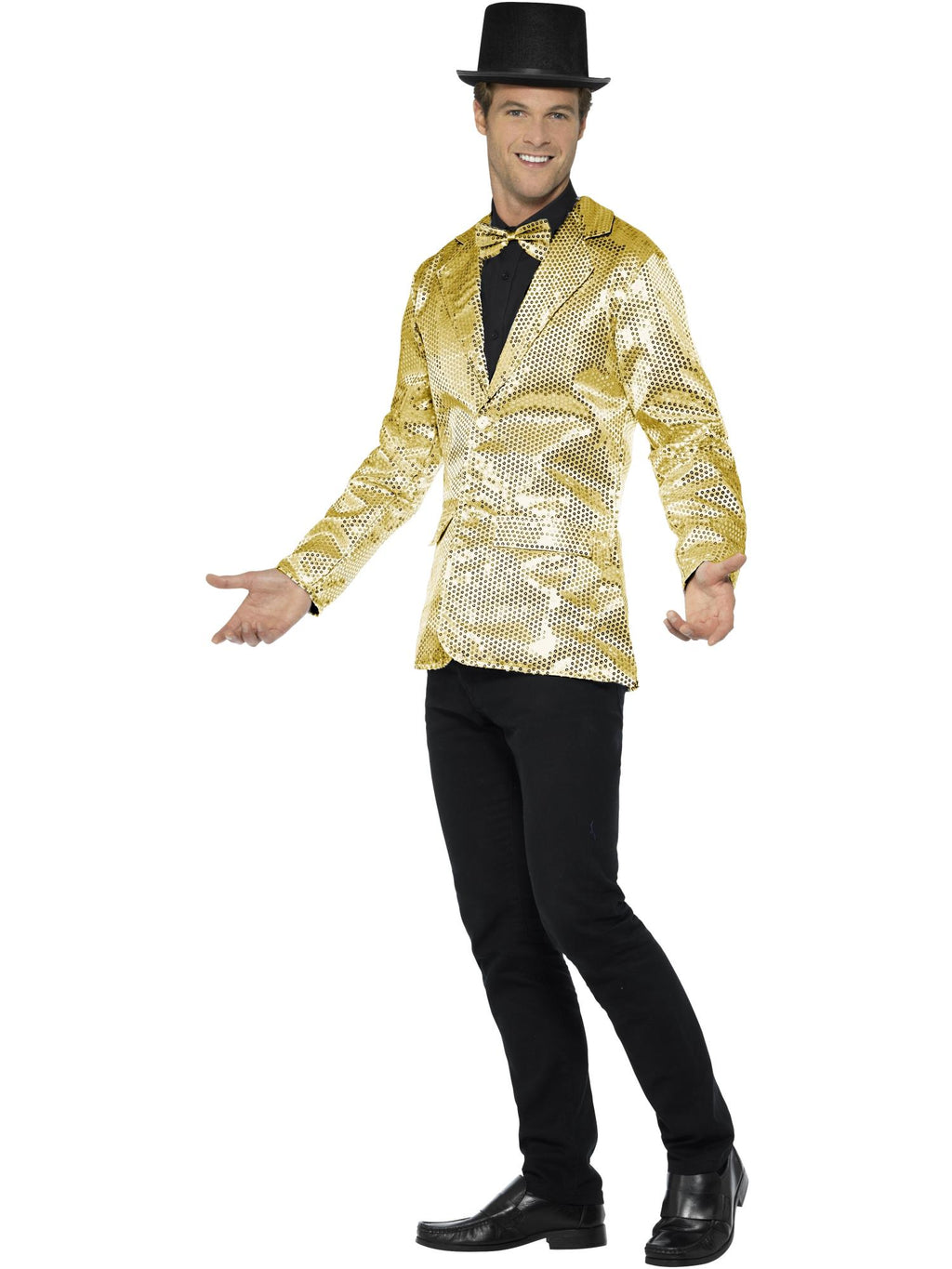 Sequin Jacket, Mens, Gold 3