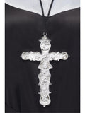 Ornate Cross Pendant, Silver 1