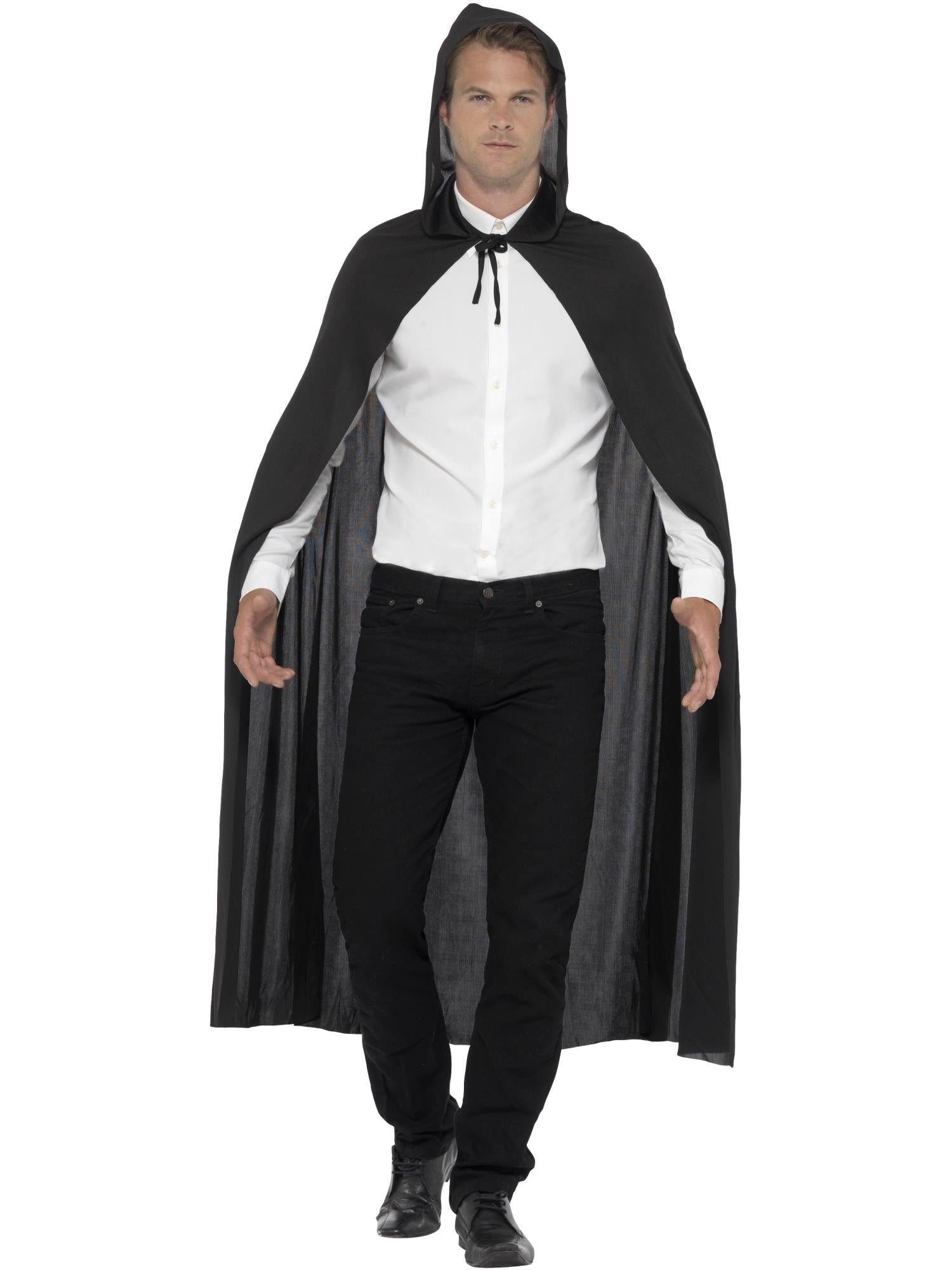 Hooded Vampire Cape, Black 1