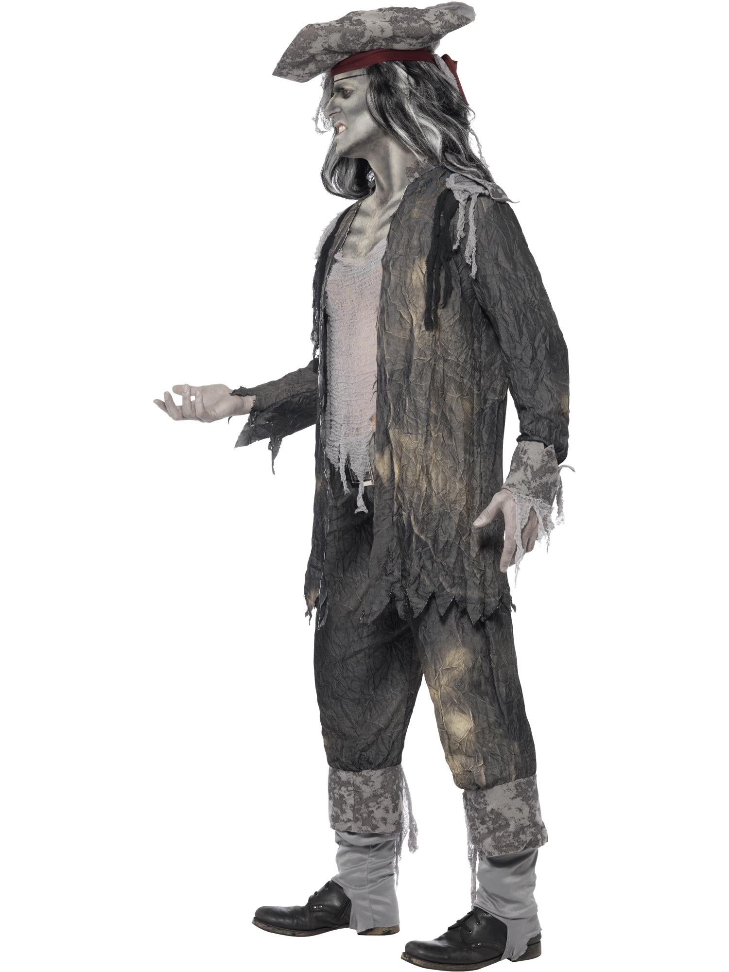 Deluxe Ghost Ship Ghoul Costume, Grey 3