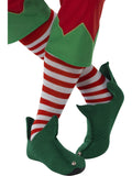 Striped Socks, Long, Red & White 1