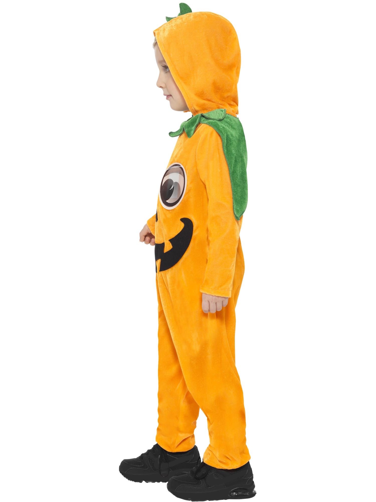 Pumpkin Toddler Costume, Orange & Black 3