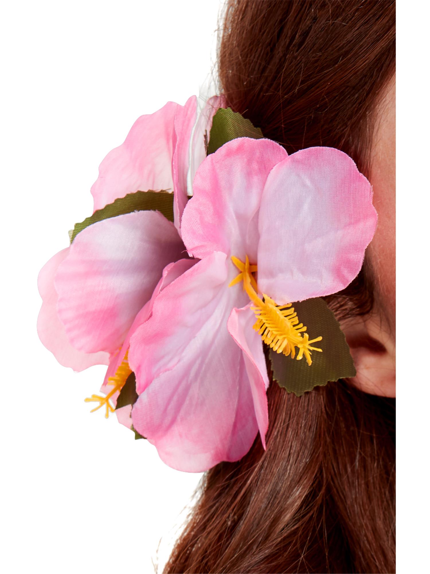 Hawaiian Flower Hair Clip, Pink 1