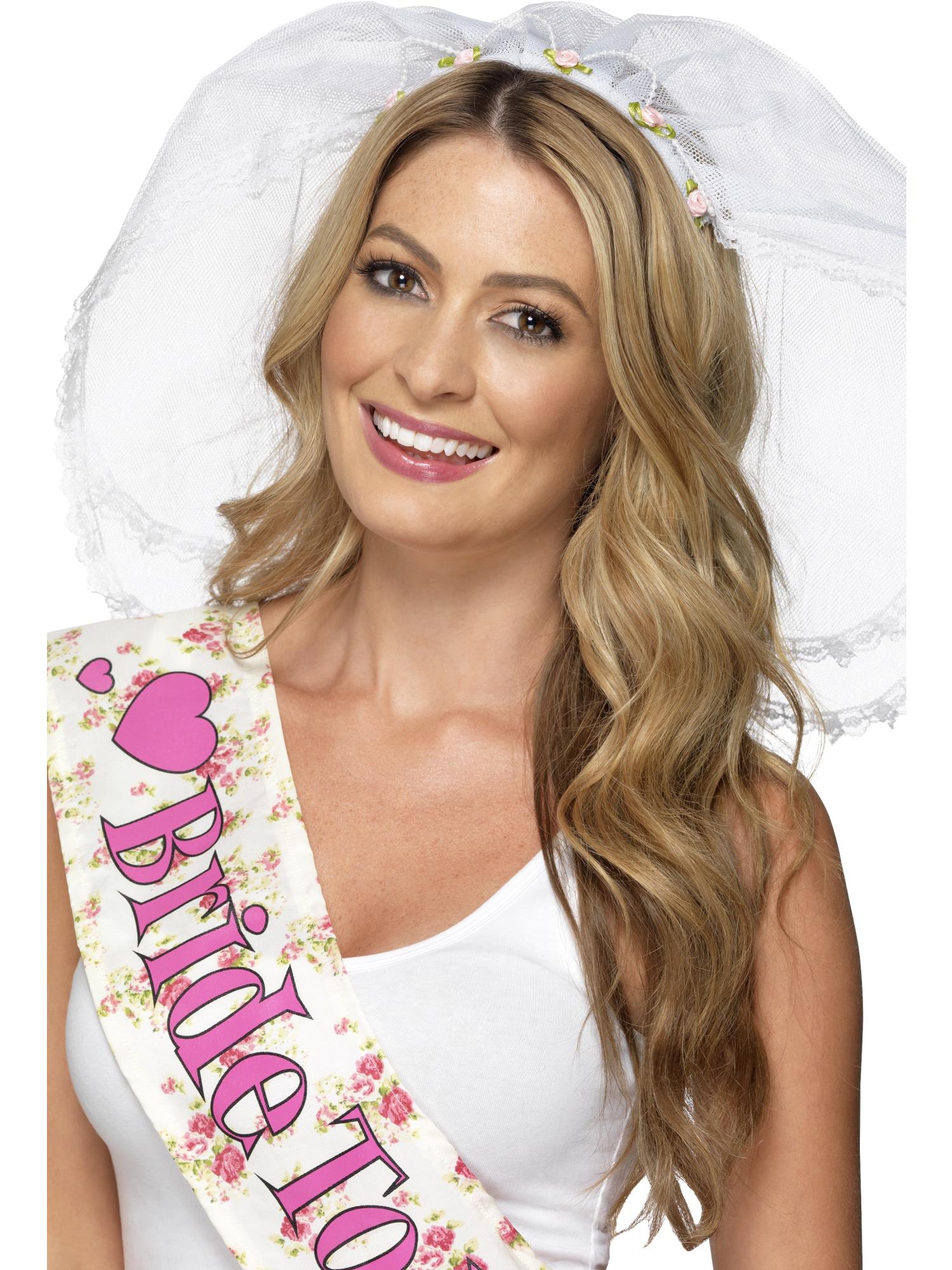 Hen Night Veil, White 1