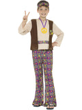 Hippie Boy Costume, with Top, Attached Waistcoat, 1