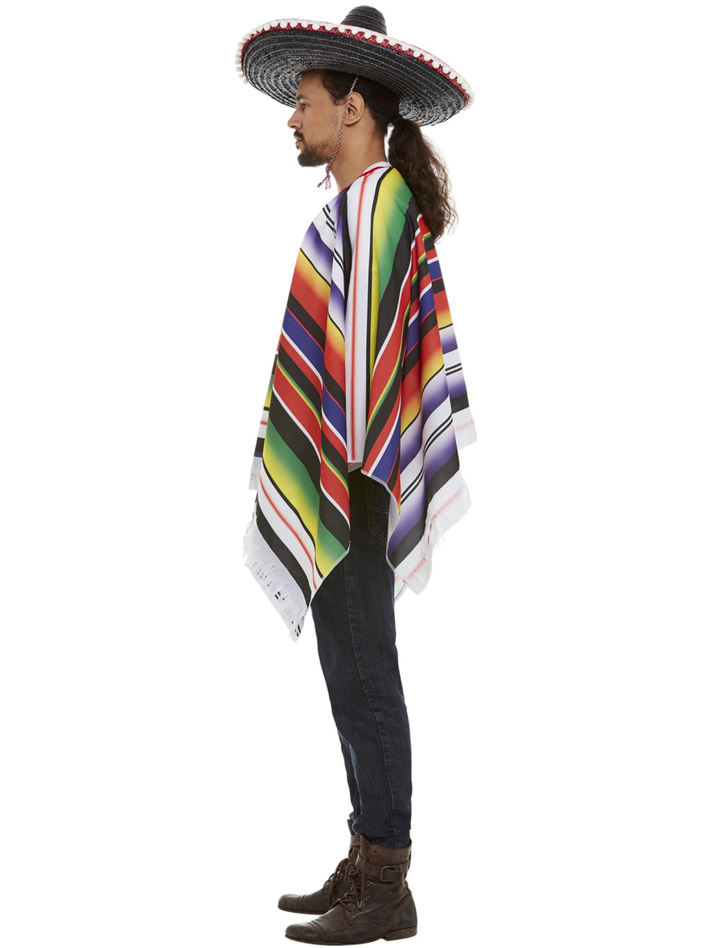 Poncho, Multi-Coloured 3
