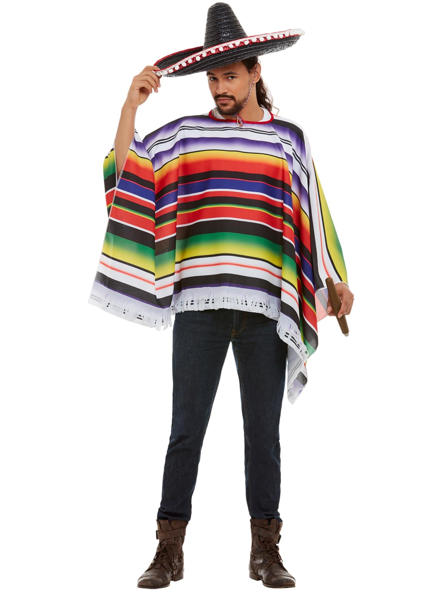 Poncho, Multi-Coloured 1