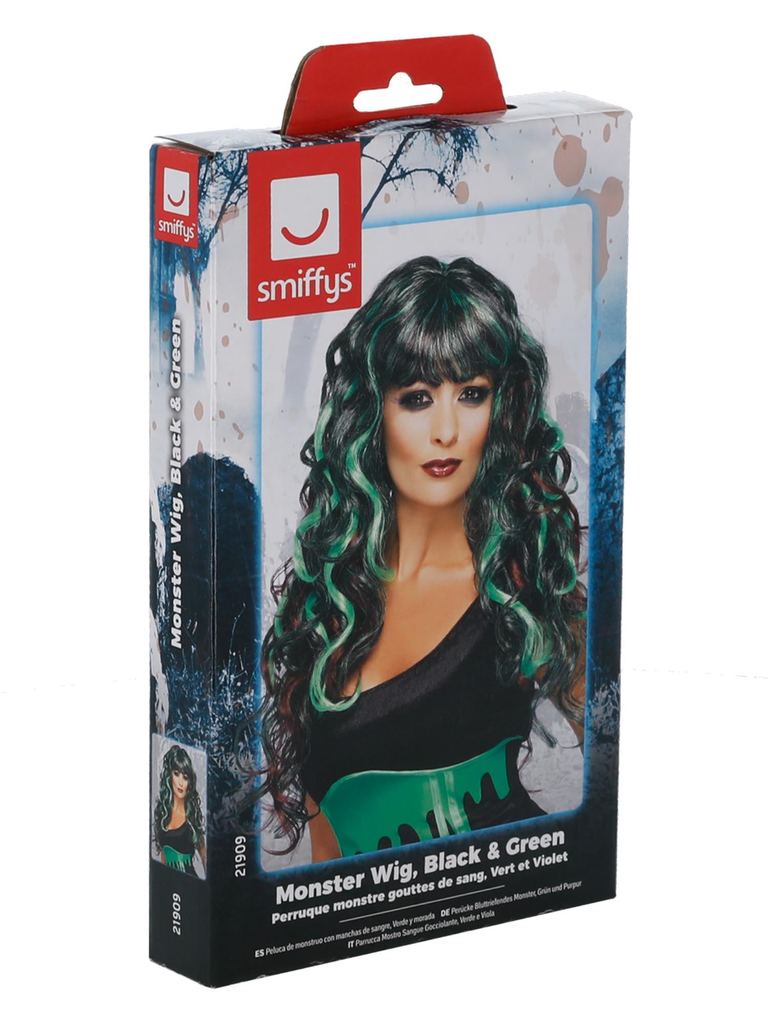 Monster Wig, Black & Green 2