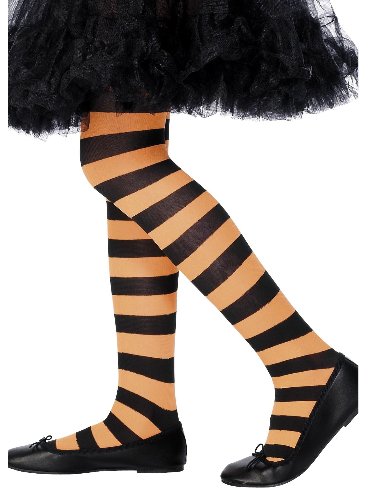 Tights, Orange & Black 1