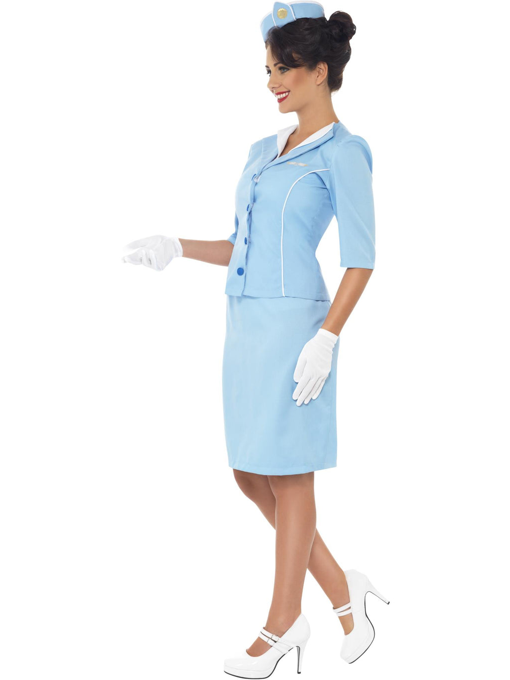 Air Hostess Costume, Blue 2