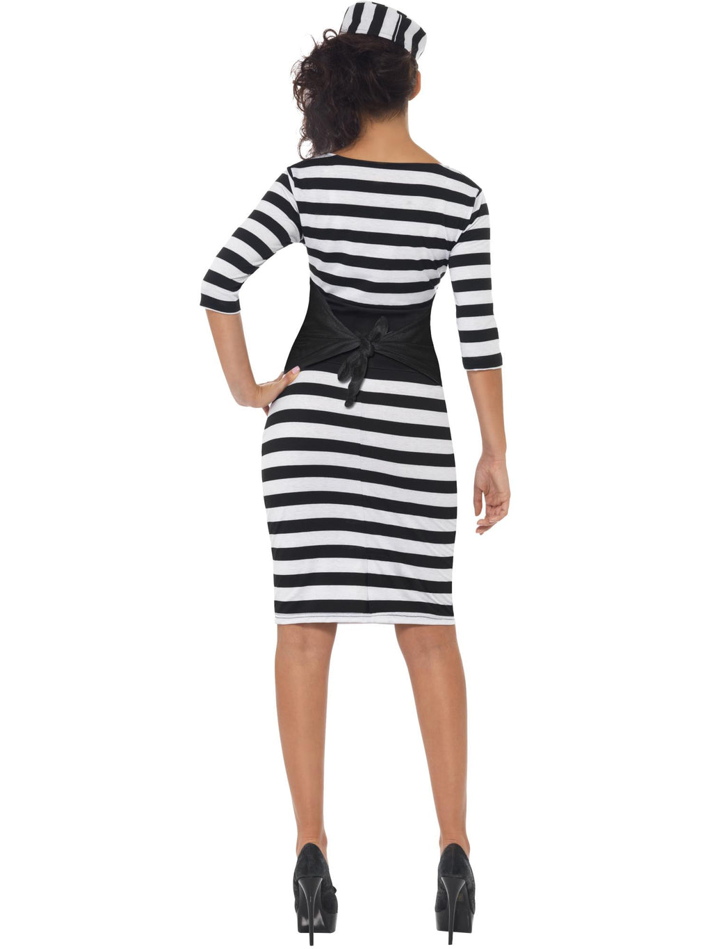 Classy Convict Costume, Black & White 2