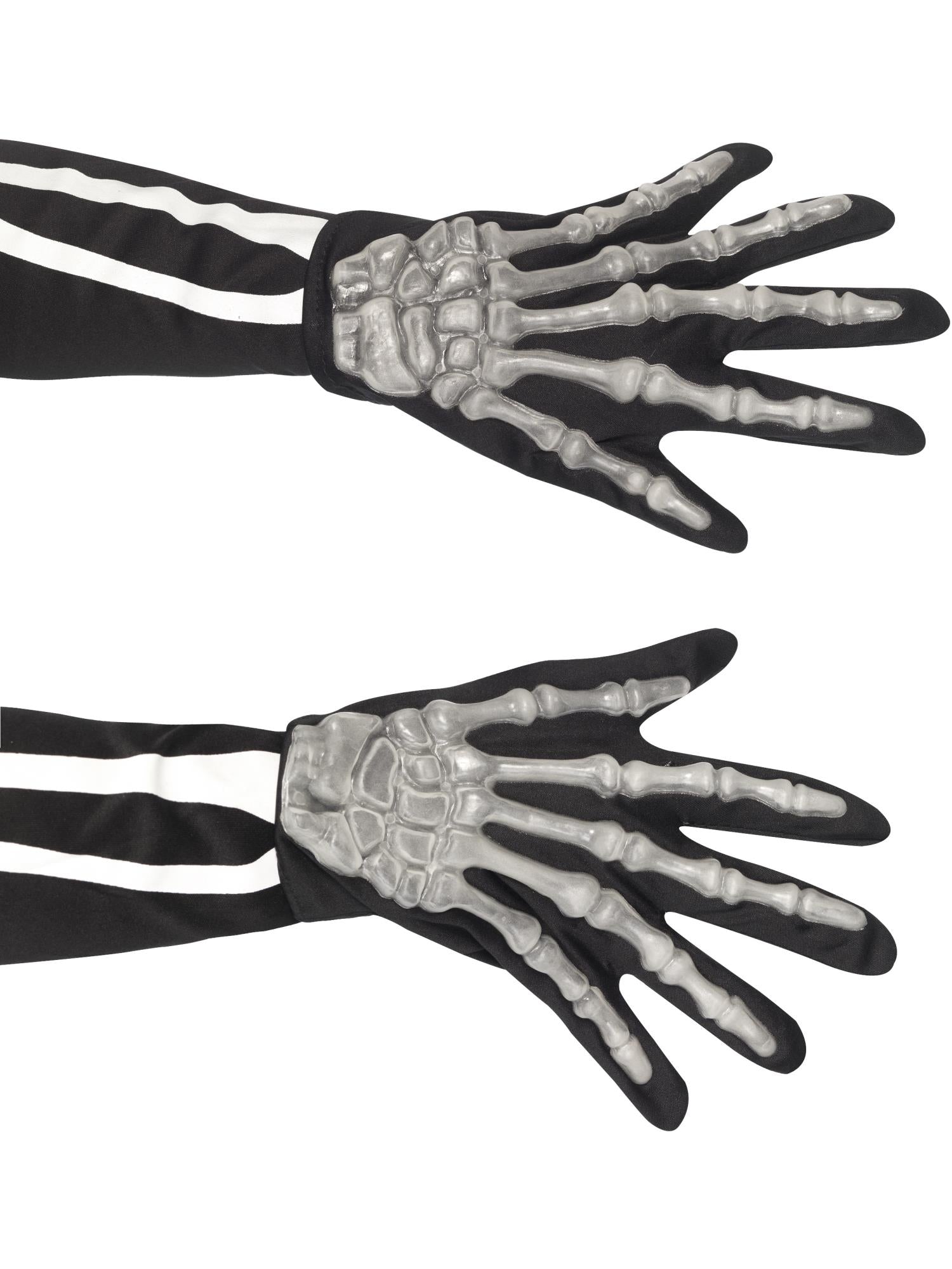 Skeleton Gloves, Adult, Black 1
