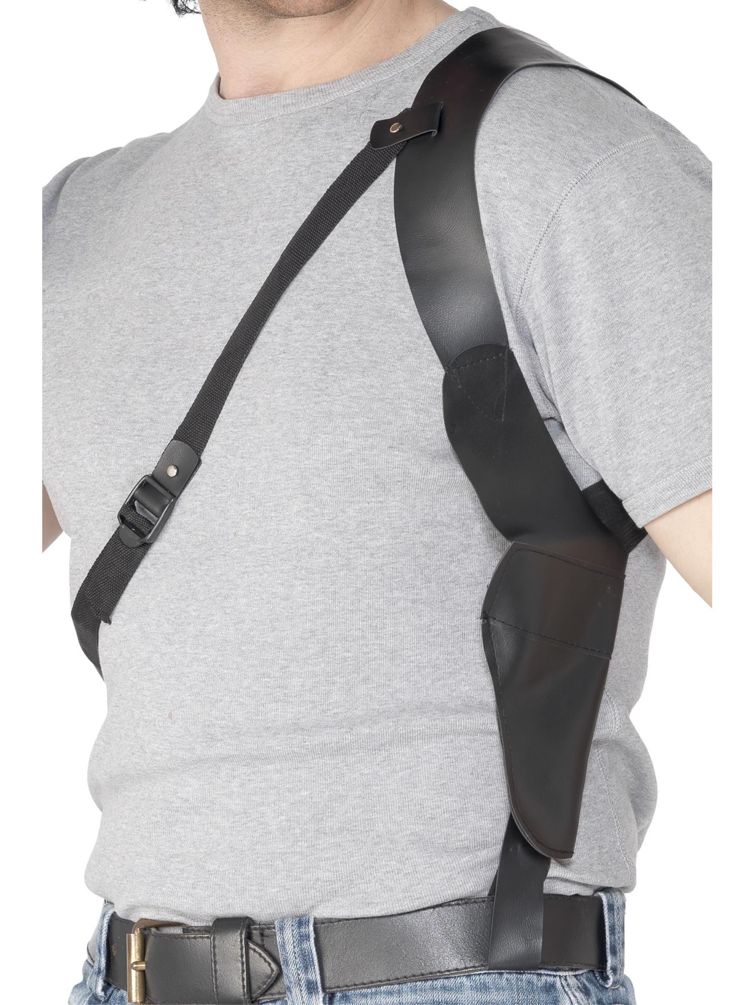 Leather Look Shoulder Holster, Black 1