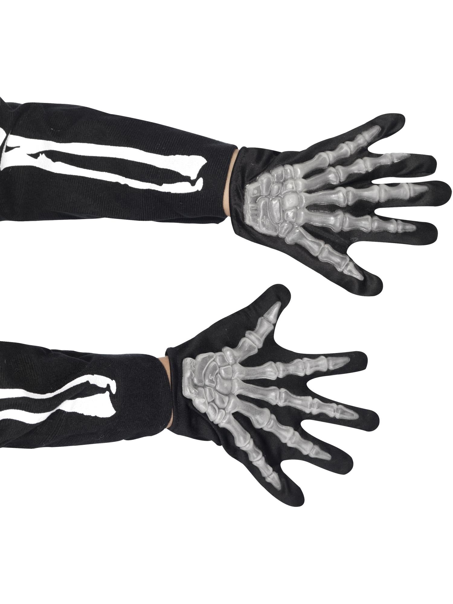 Skeleton Gloves, Child, Black 1