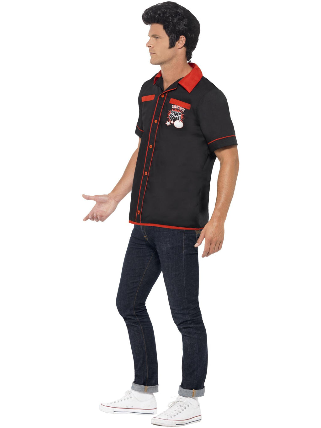 50s Bowling Shirt, Black 3