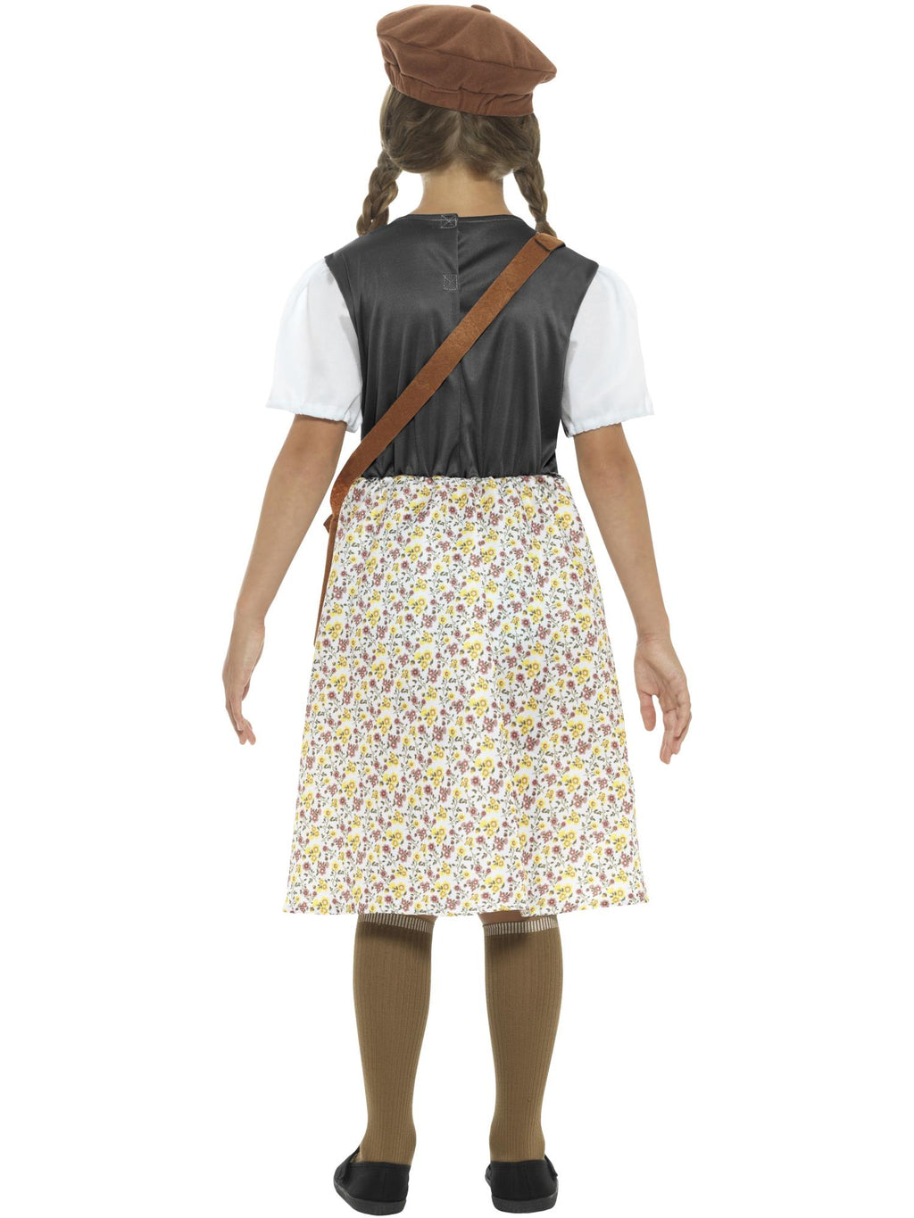 Evacuee School Girl Costume, Grey 2