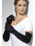 Velveteen Gloves, Black 1
