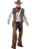 Fringe Cowboy Costume, Brown 1