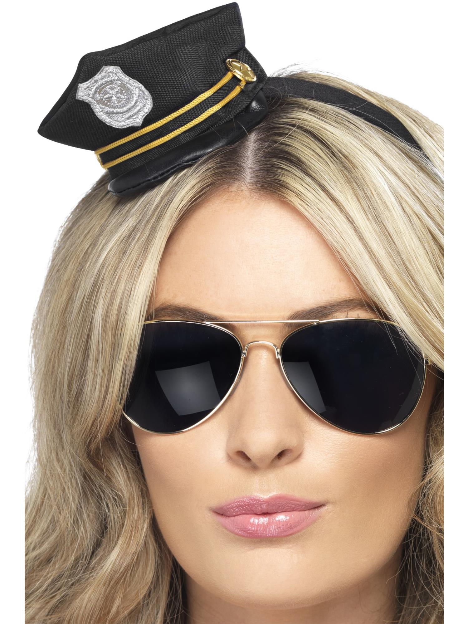 Mini Cop Hat, Black 1
