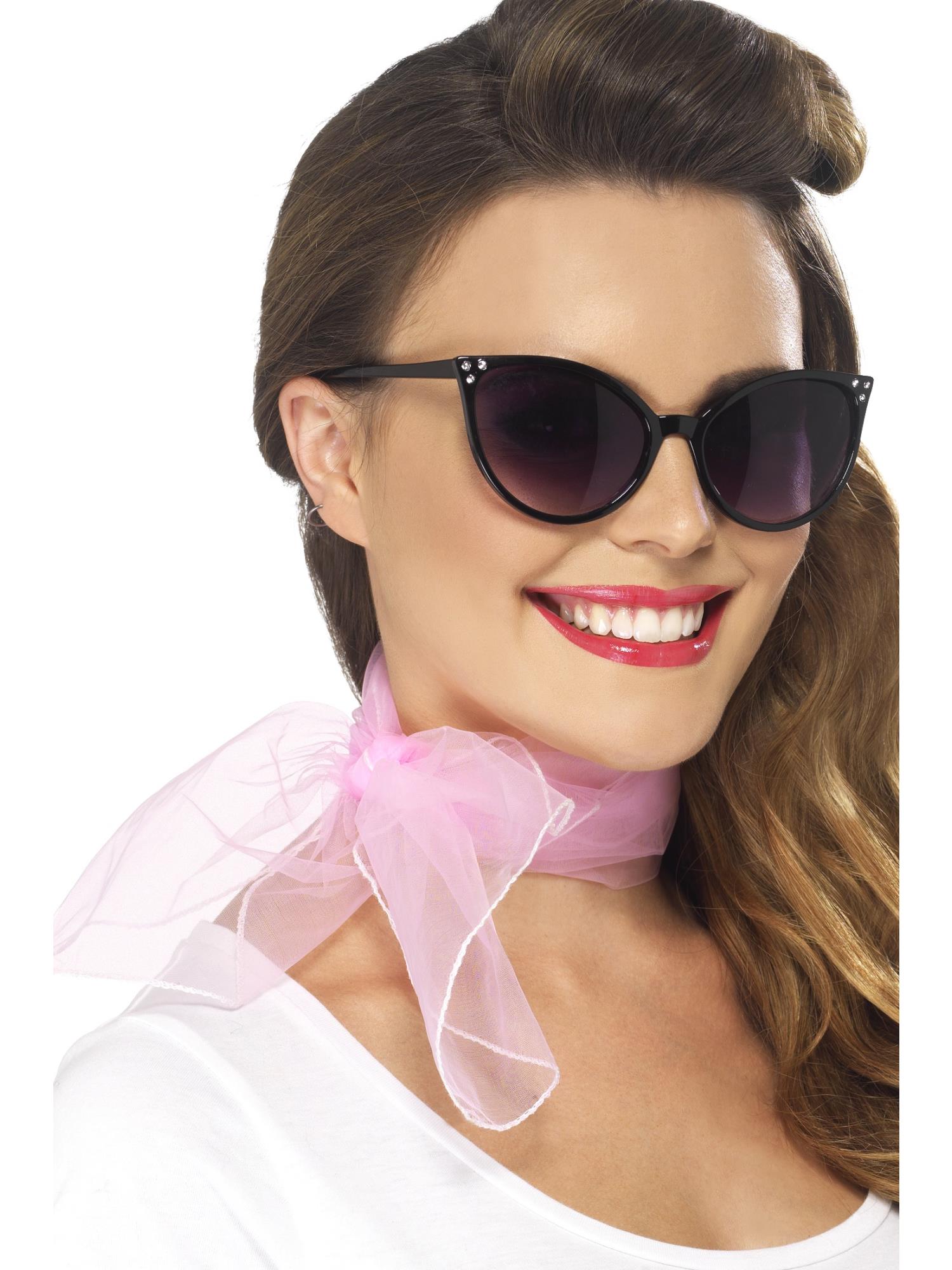 50s Neck Scarf, Pink 1