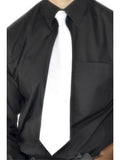 Deluxe White Gangster Tie, White 1