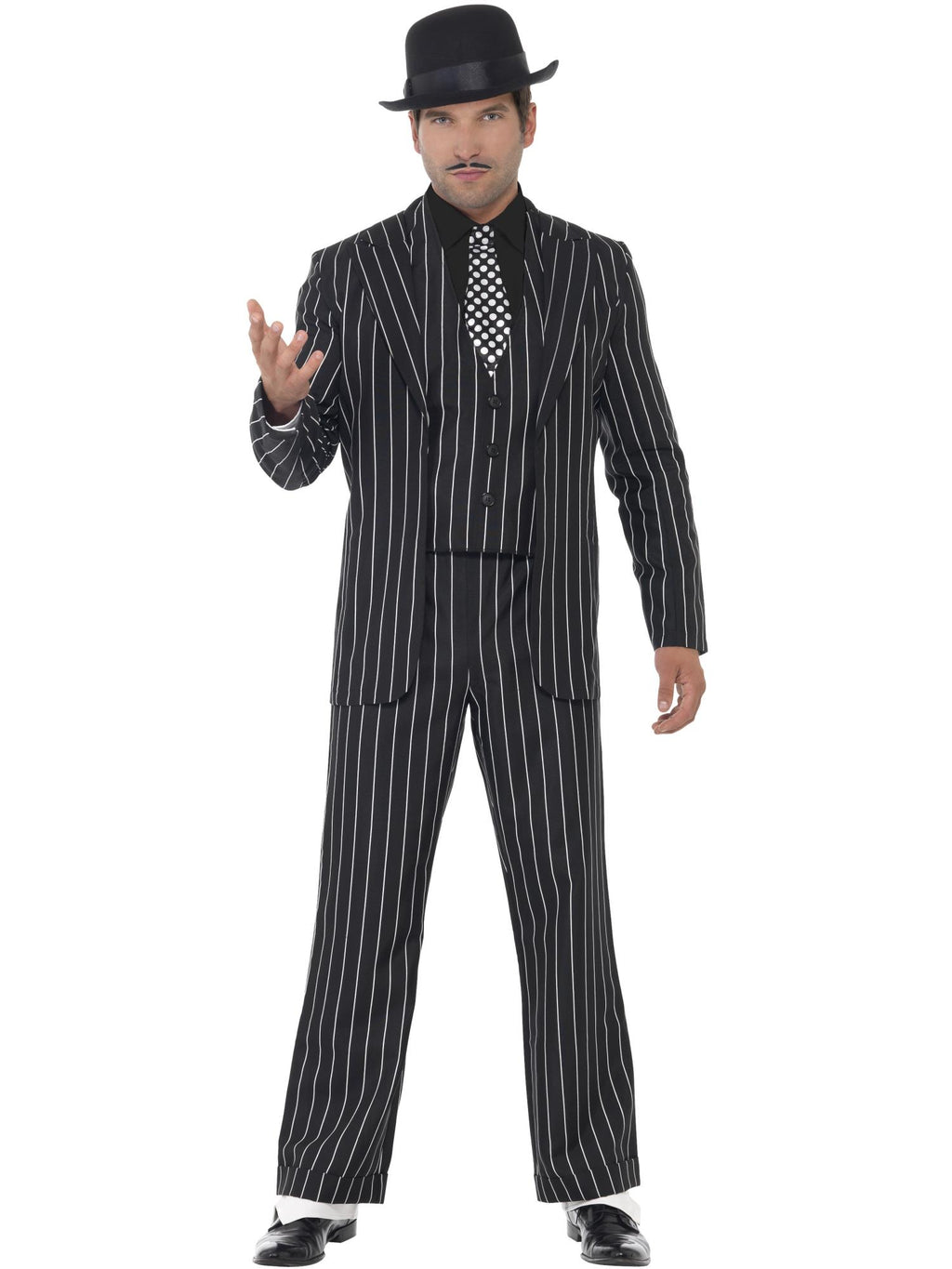 Vintage Gangster Boss Costume, Black 1