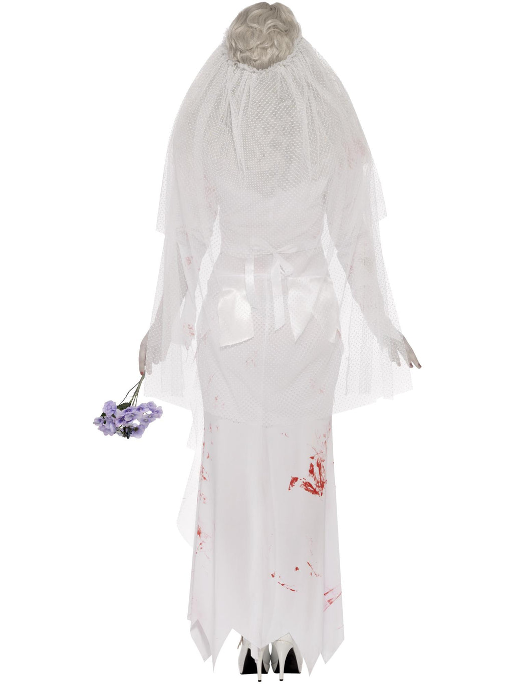 Till Death Do Us Part Zombie Bride Costume, White 2