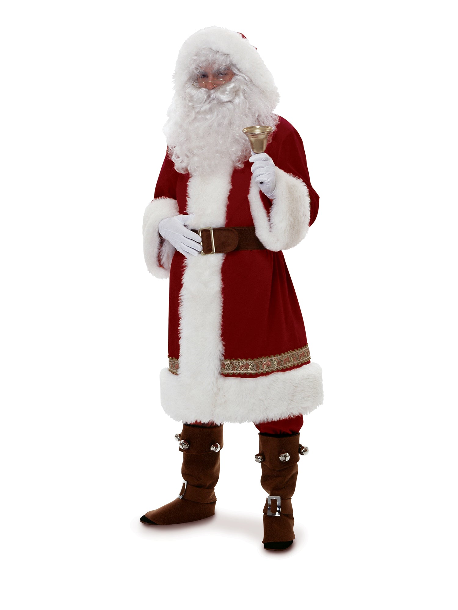 Old Time Santa Costume With Hood 1