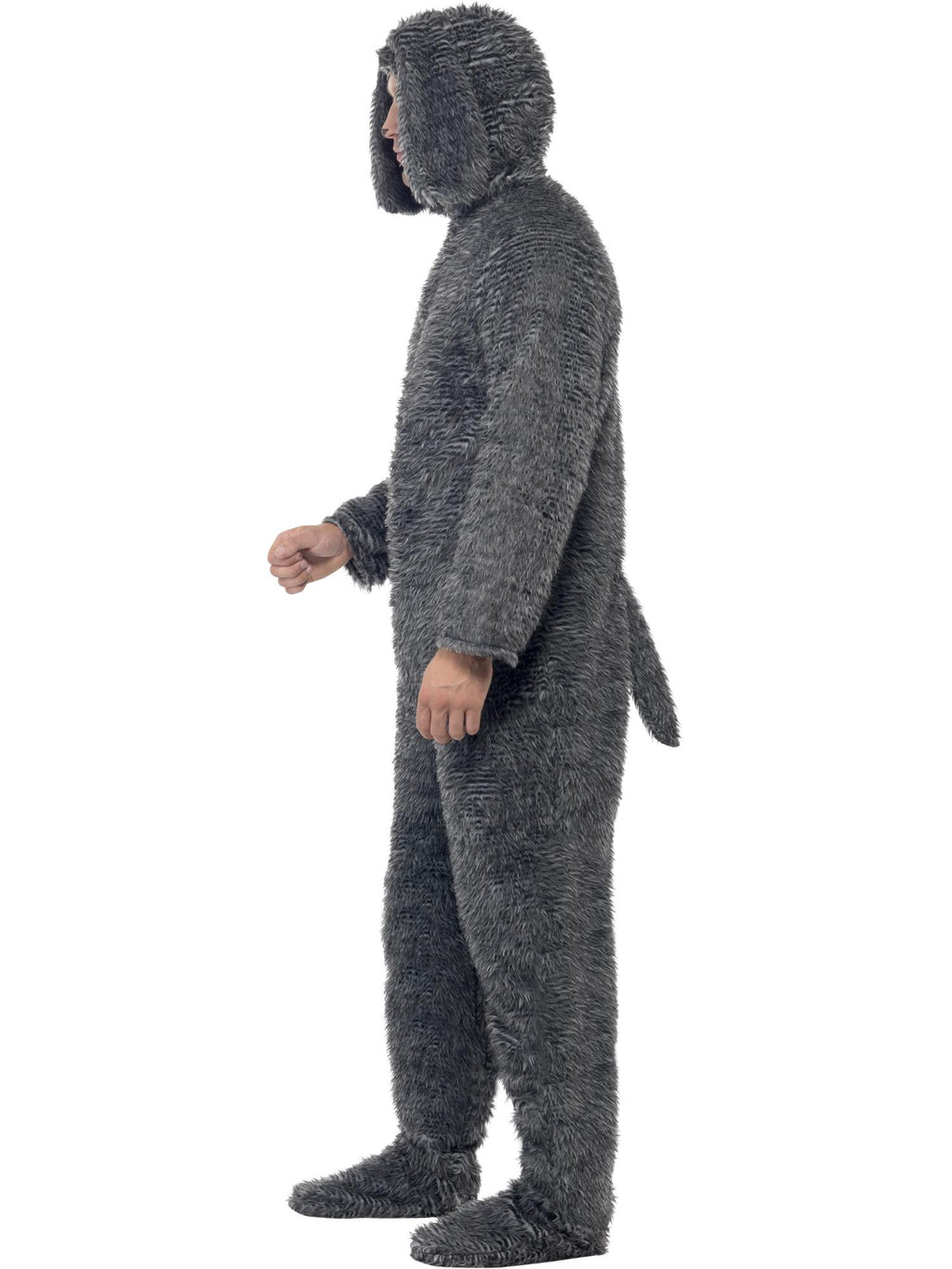 Fluffy Dog Costume, Grey 3
