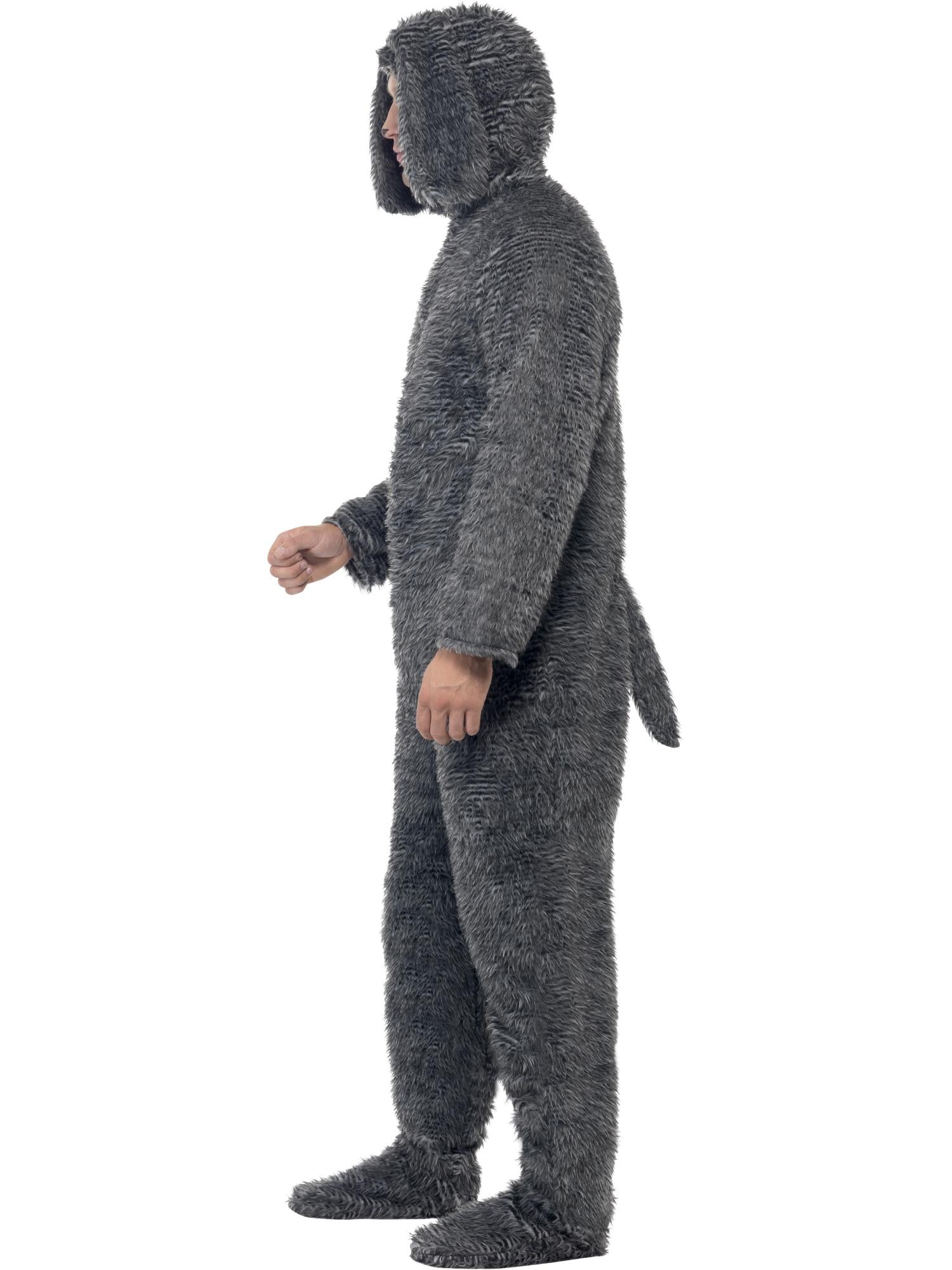 Fluffy Dog Costume, Grey 3