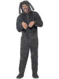 Fluffy Dog Costume, Grey 1