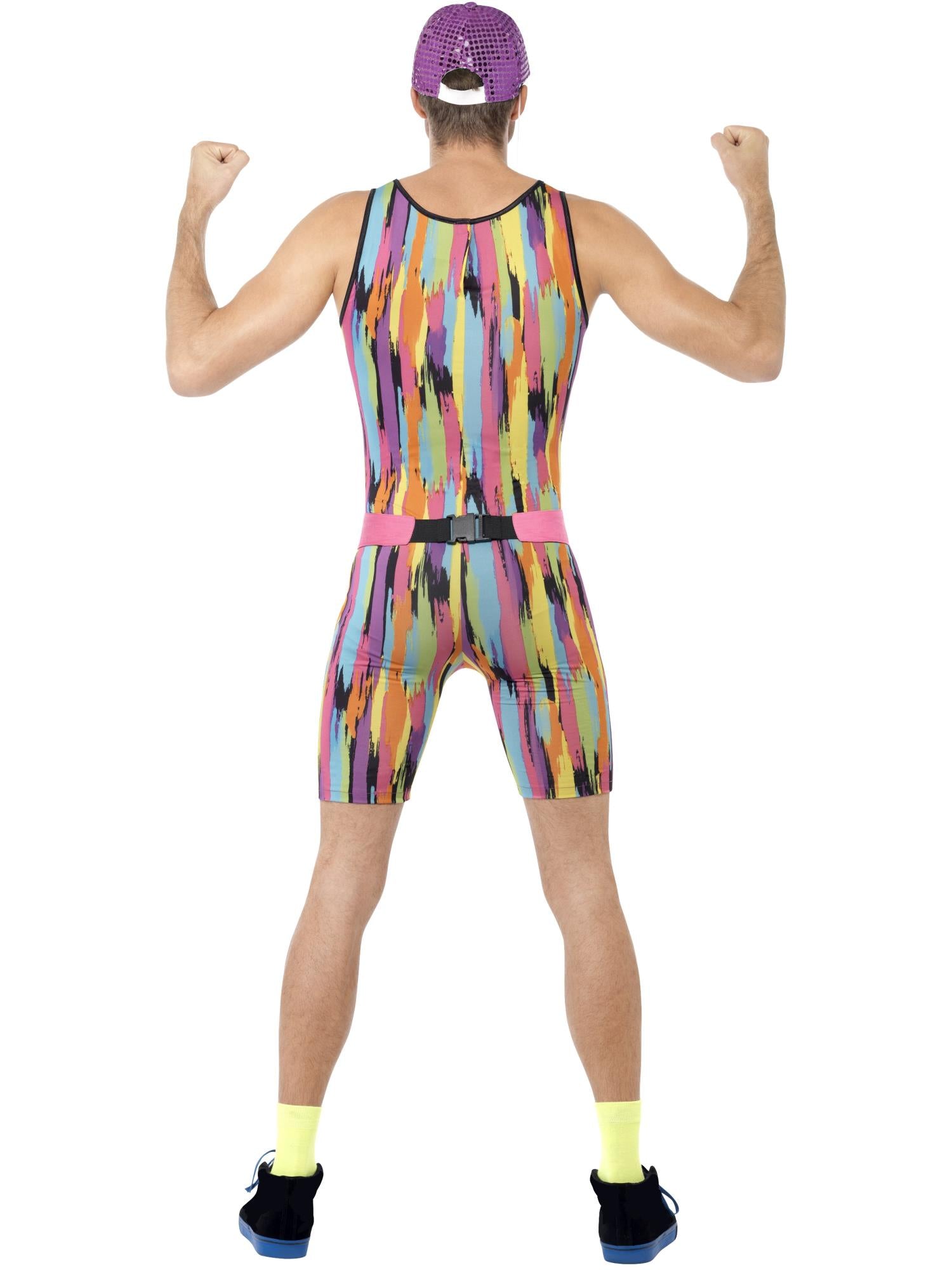 Aerobics Instructor Costume, Multi-Coloured 2