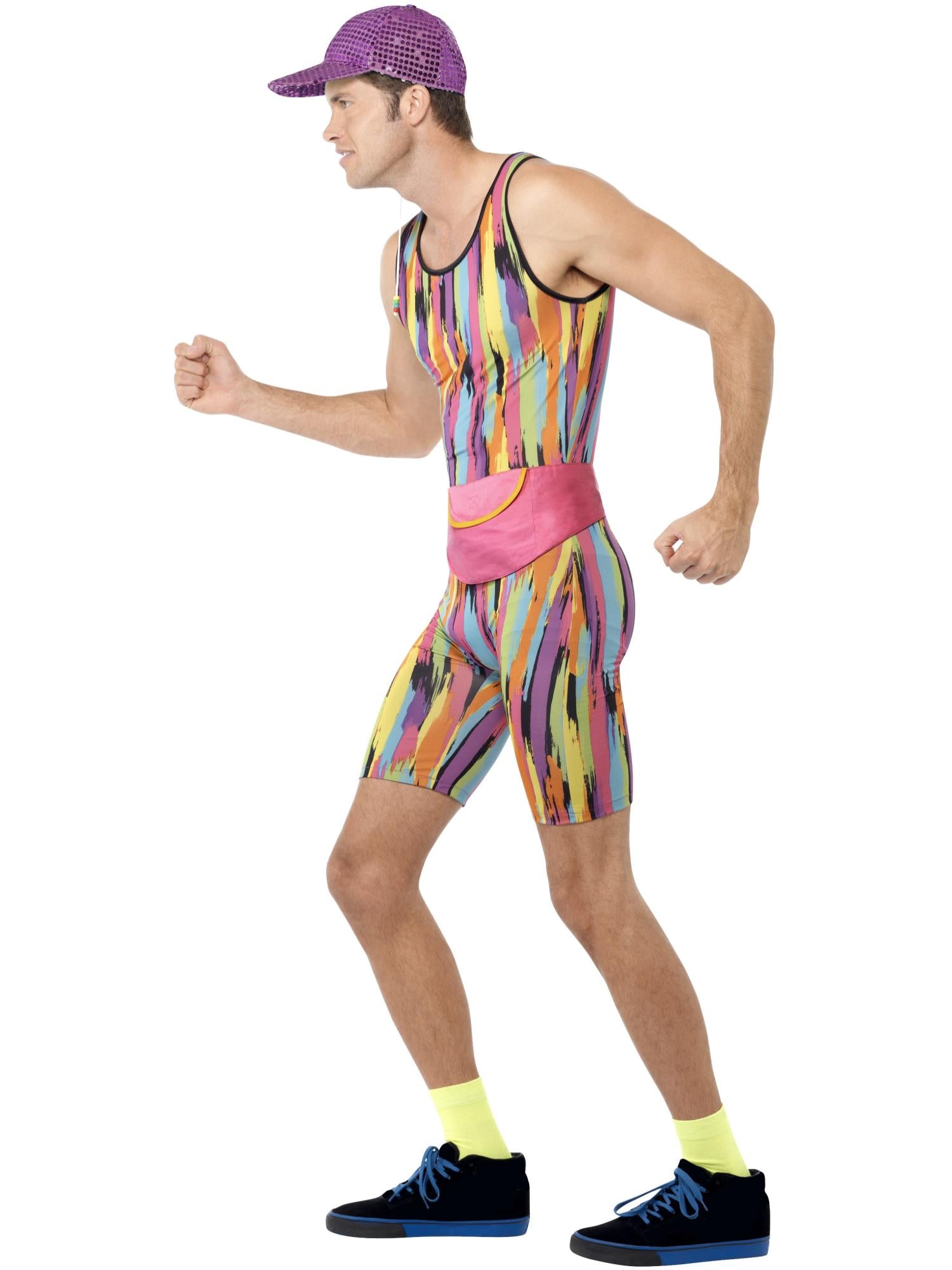 Aerobics Instructor Costume, Multi-Coloured 3